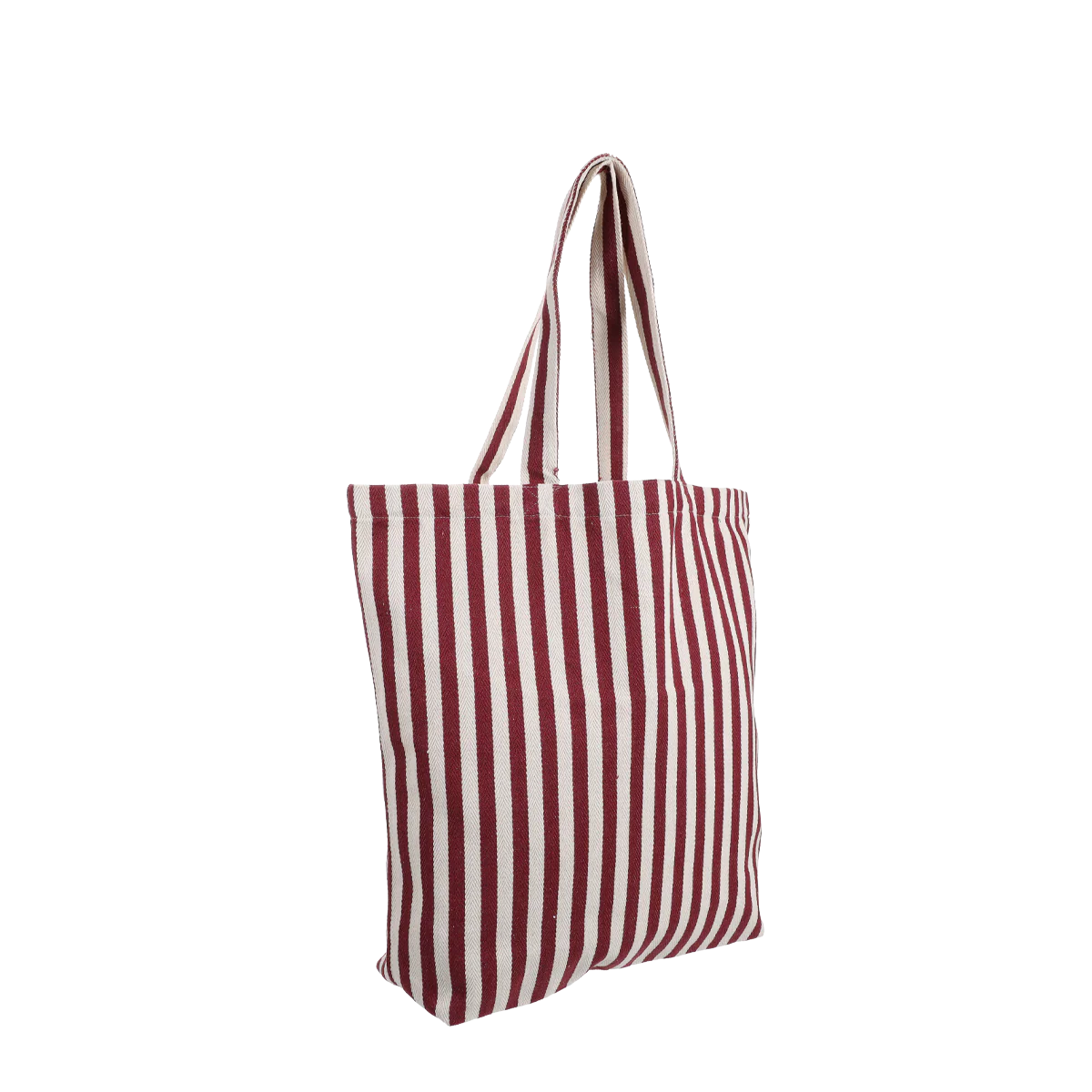 Cotton Bag Shopper Streifenmuster Natur