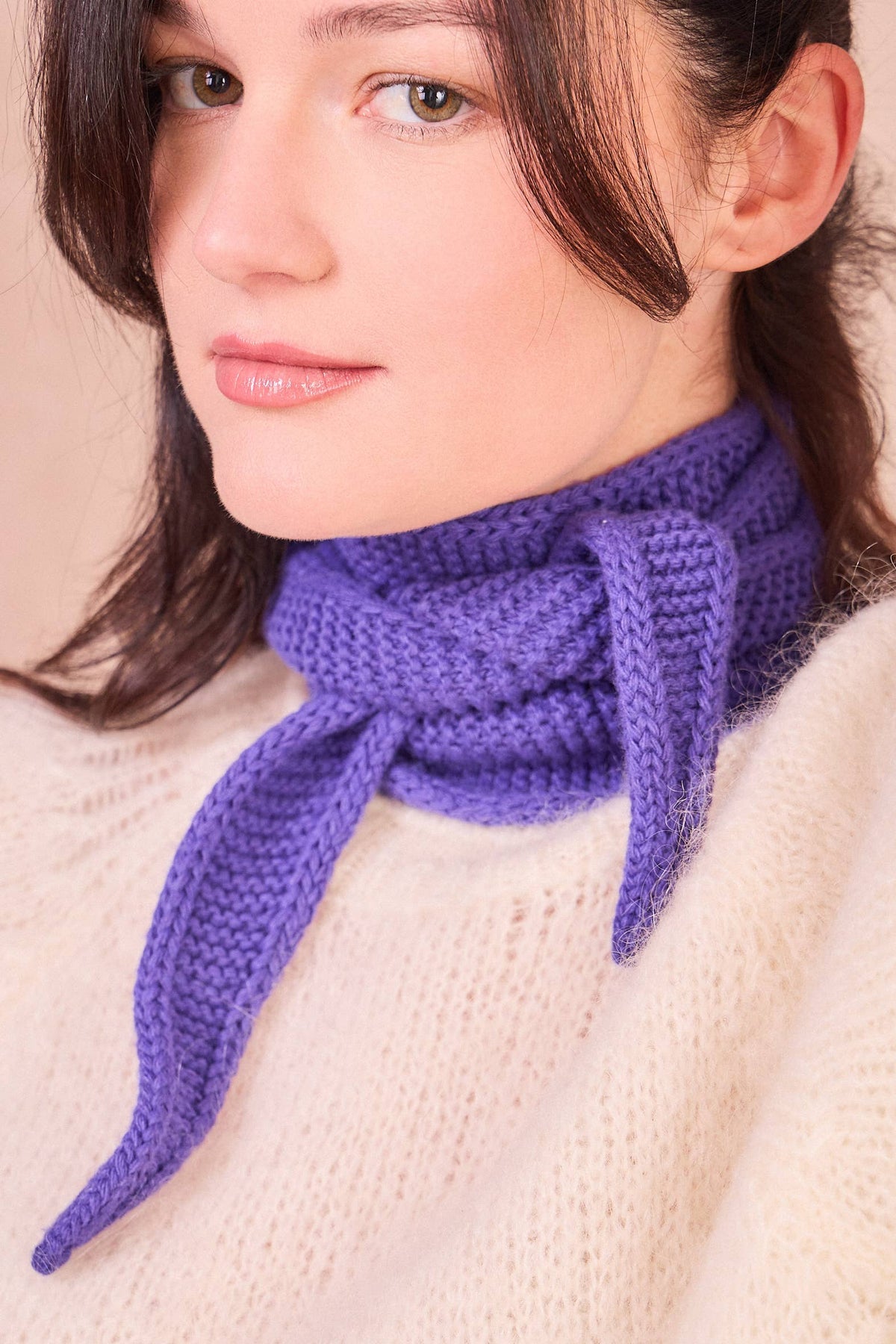 Kleiner "Sophie-Schal": Violett