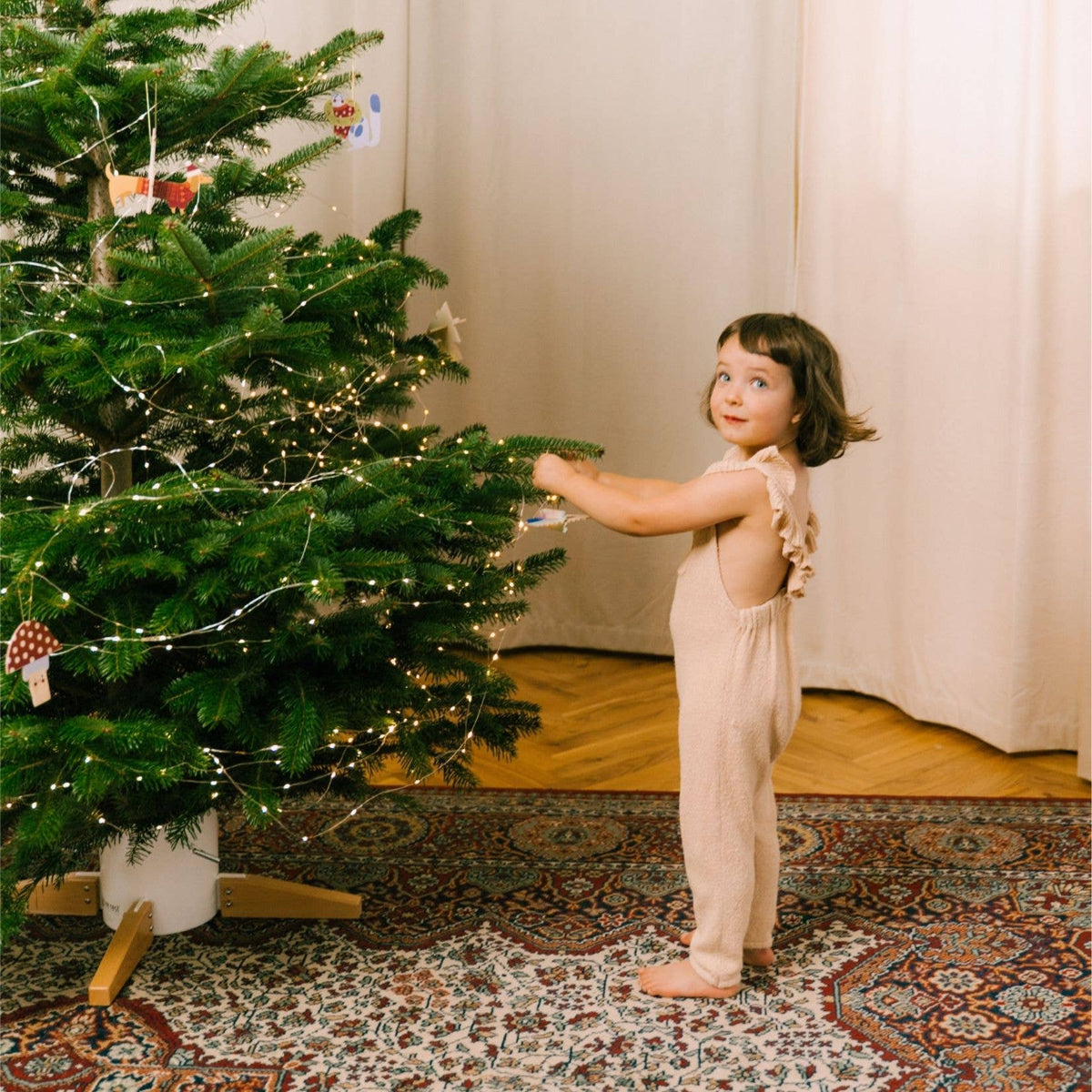 milin - 'gelbe Katze' Anhänger für den Weihnachtsbaum