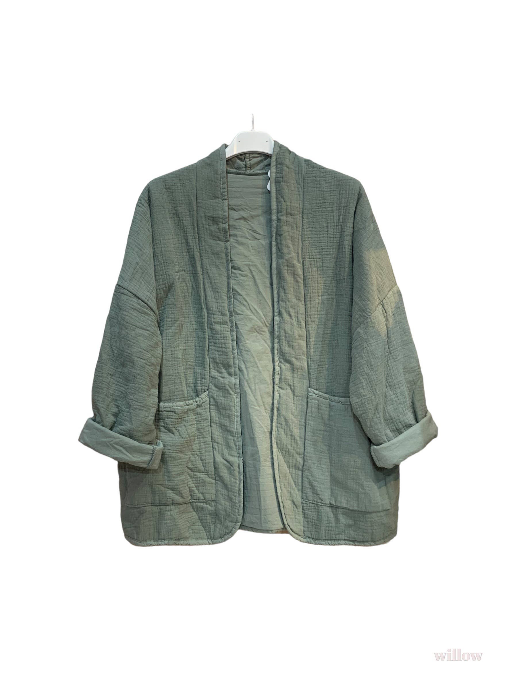 Steppjacke aus Baumwollgaze