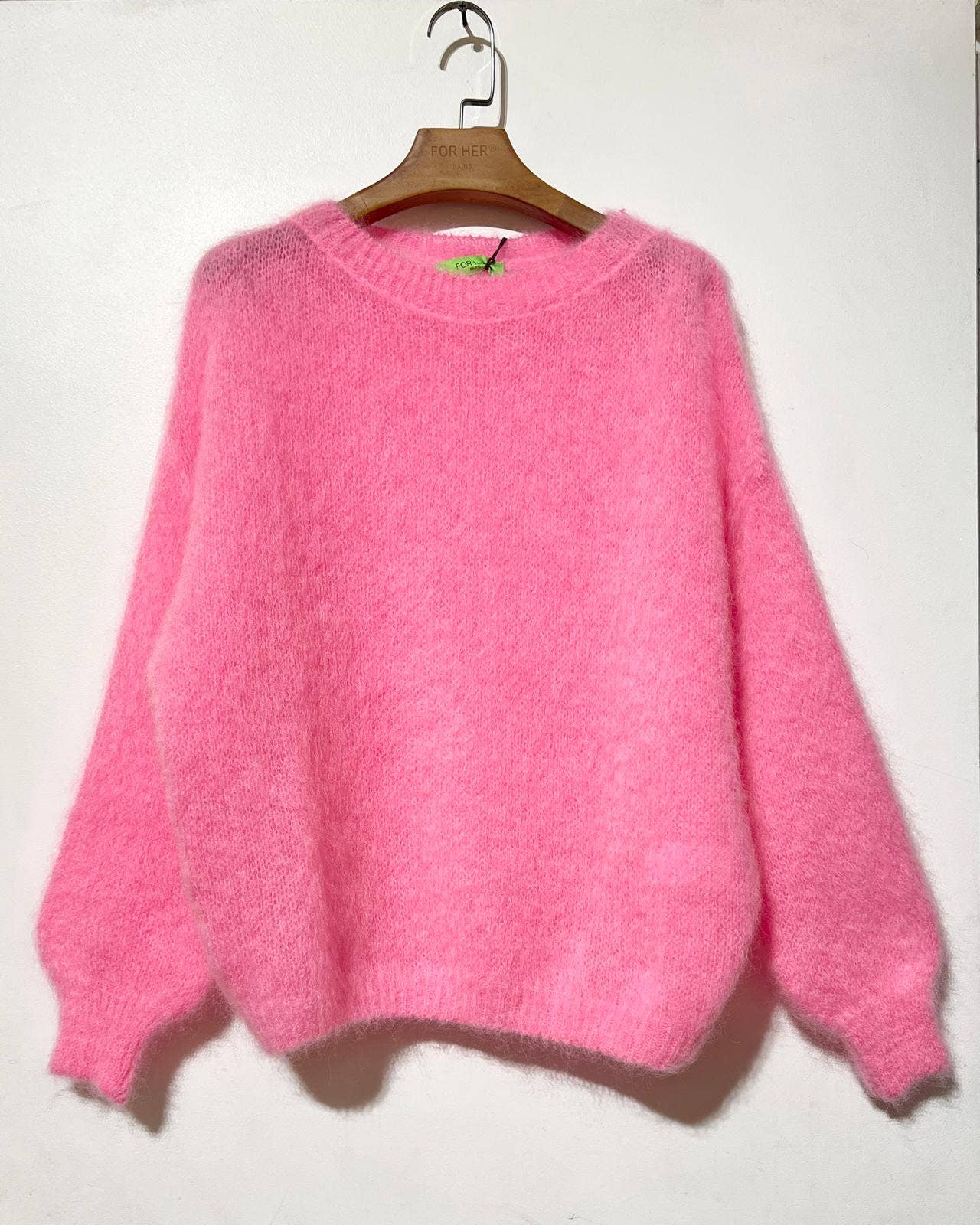 Mohair Pullover Rundhals 80%Mohair