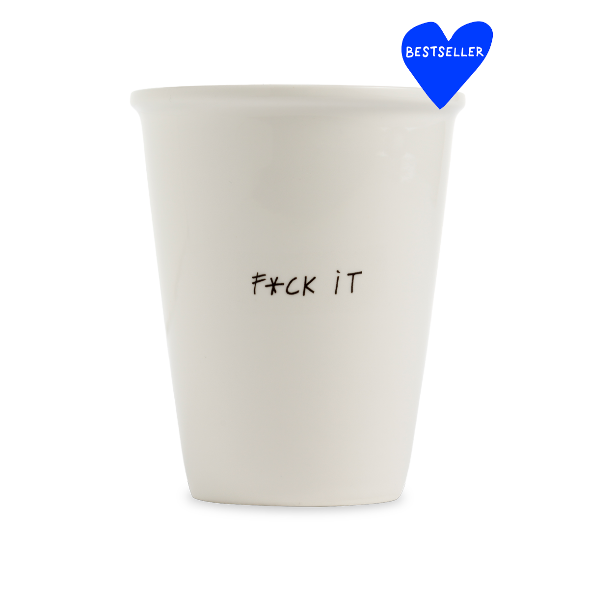 Porzellantasse „f*ck it“ helen b