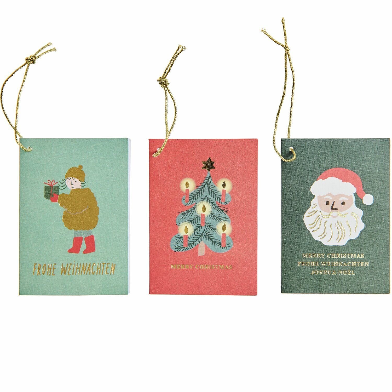 Paper Poetry Kärtchenanhänger Weihnachtsmarkt 6-teilig