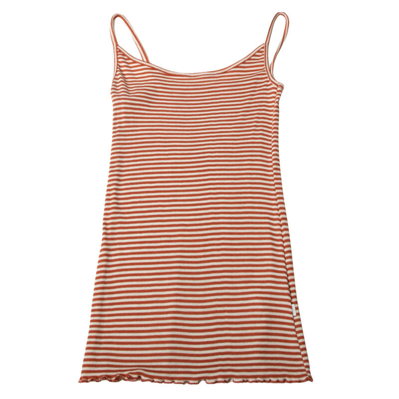 Top Frauen Wolle Seide Joha 'Rot gestreift'