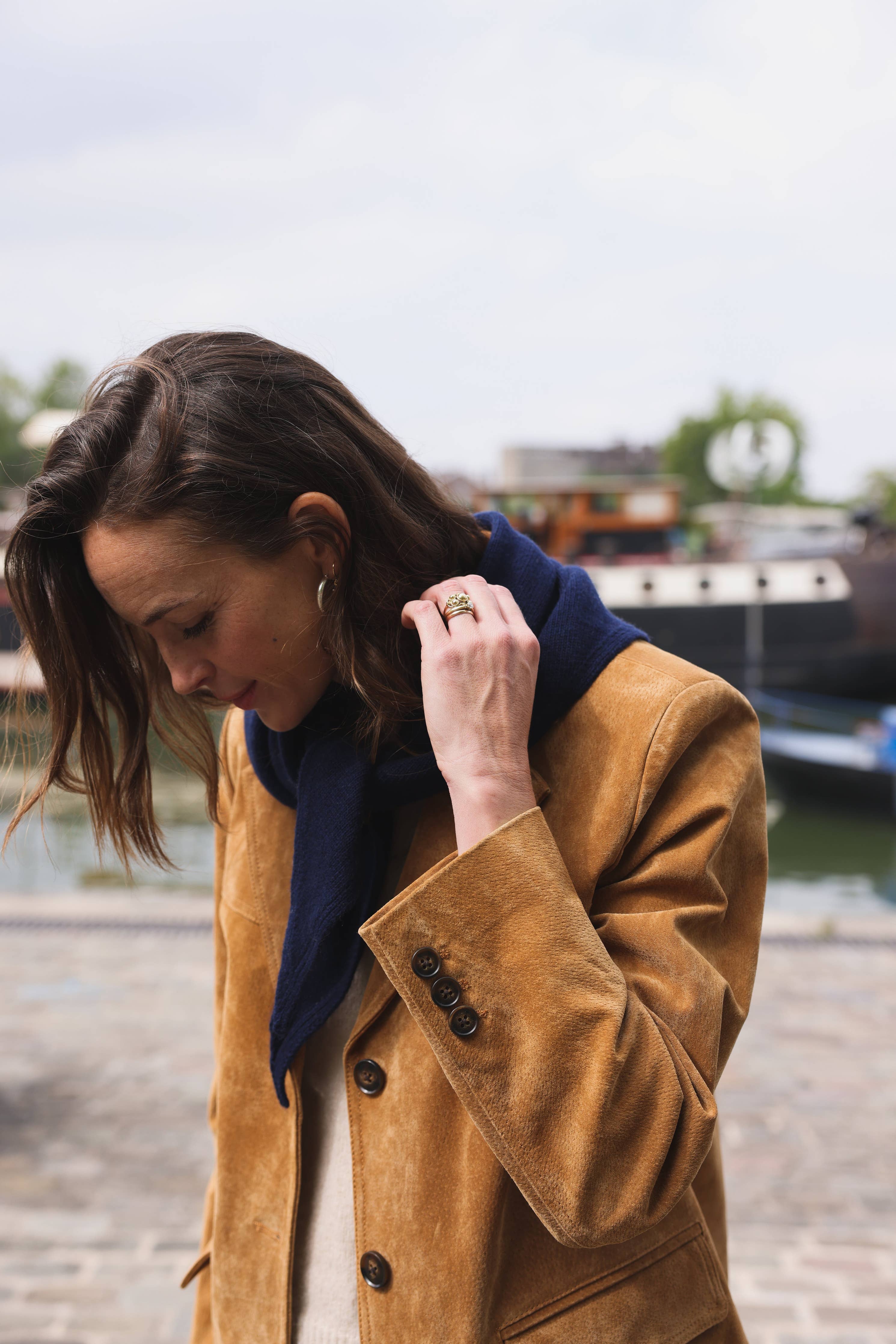 SO FAMILY - Schal "Colette" Marineblau