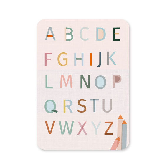 Postkarte 'ABC'