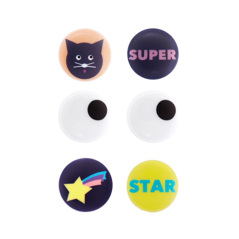 Firefly Reflectors Reflektierende Buttons (6er-Set)