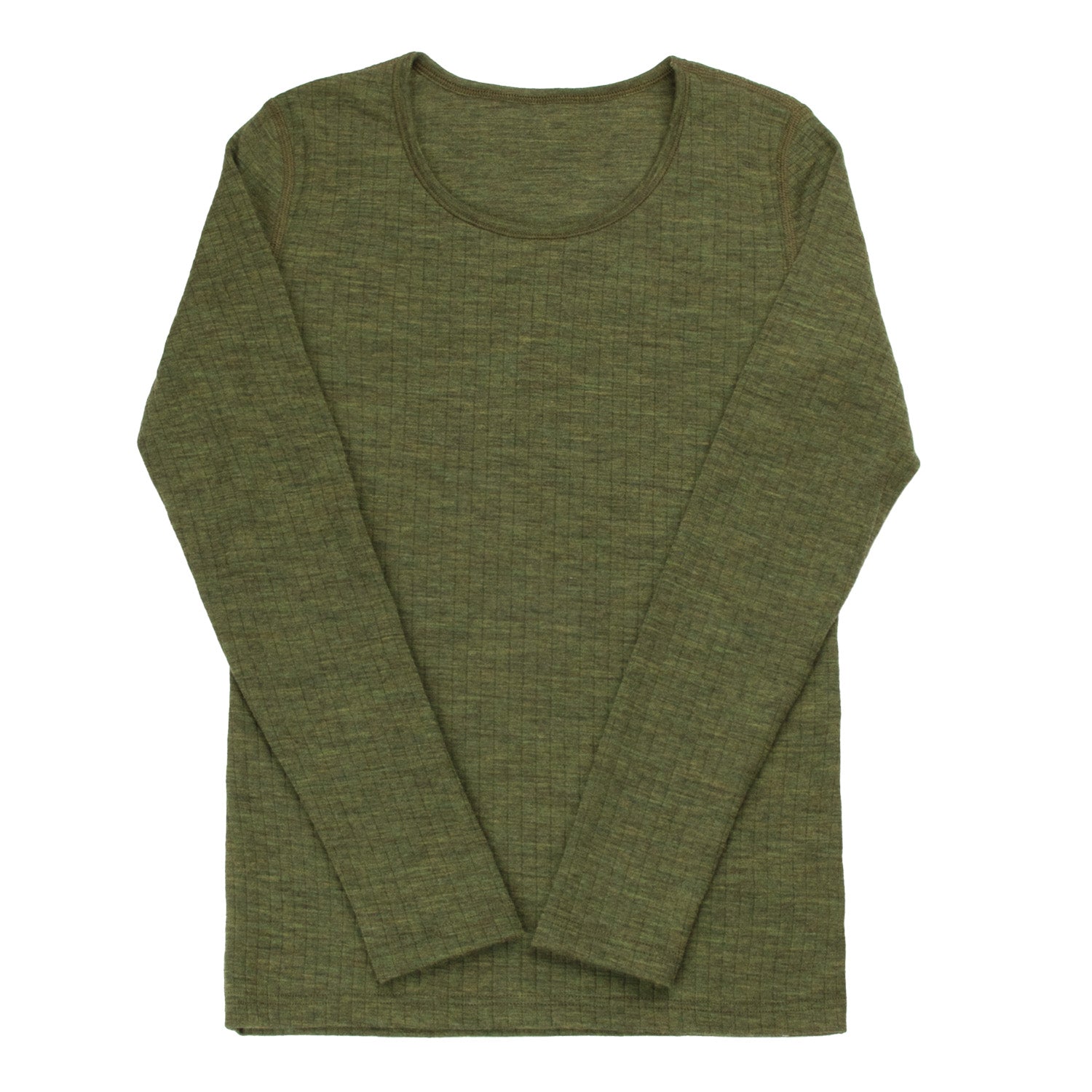JOHA Merinowolle Longsleeve für Erwachsene 'dunkel olive'