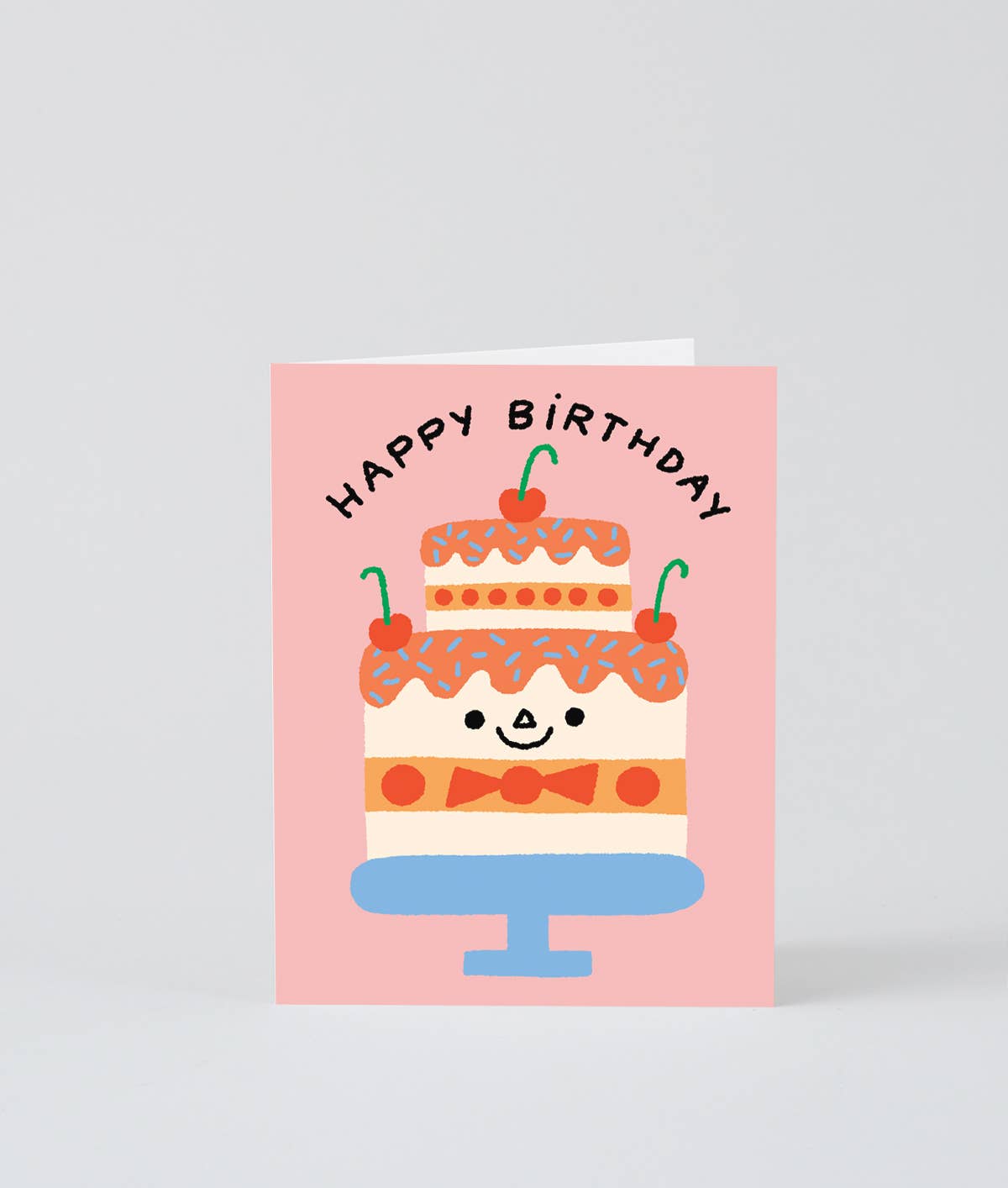 Wrap - Alles Gute zum Geburtstag – Kuchen mit Kirschen Grußkarte