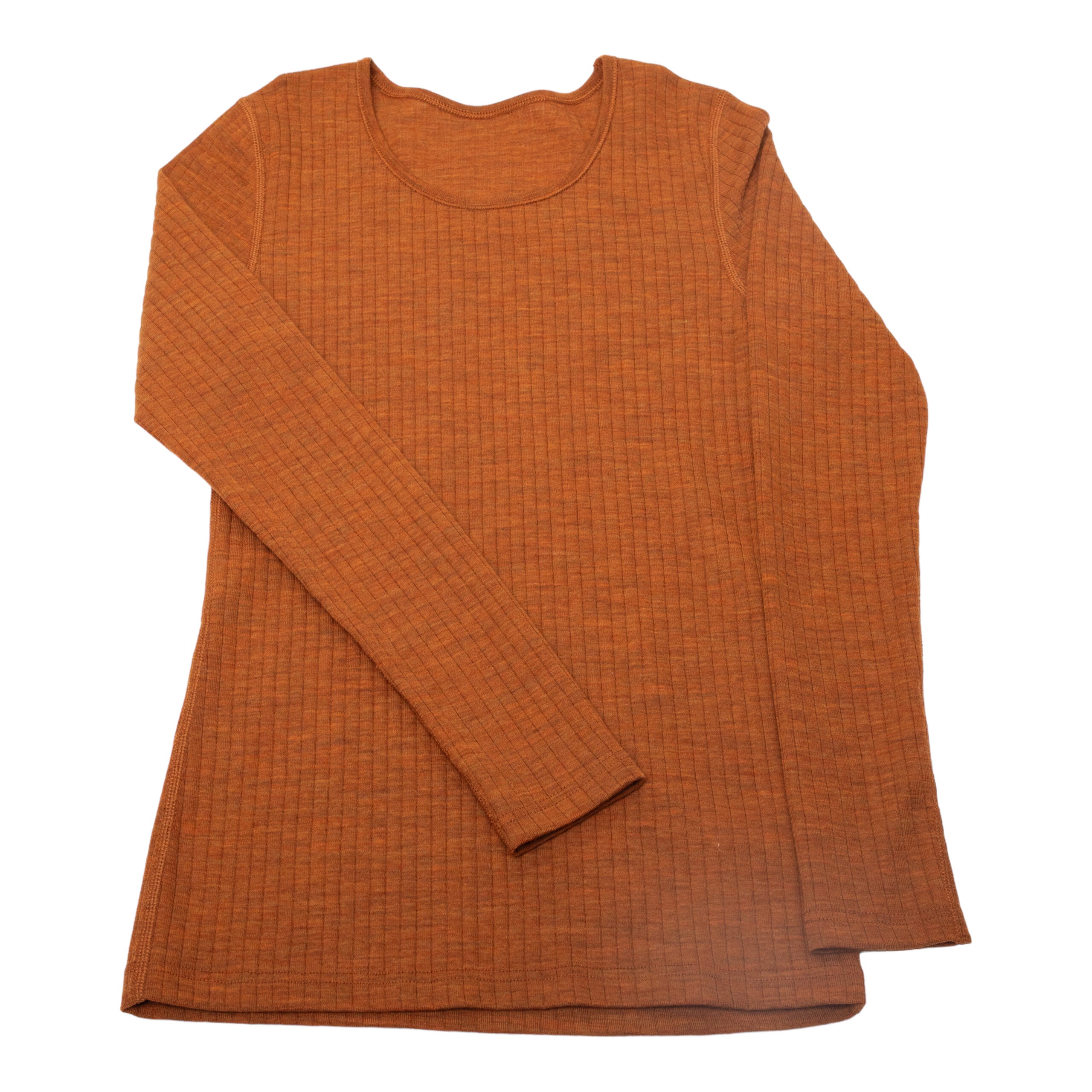 JOHA Merinowolle Longsleeve für Erwachsene 'ORANGE'