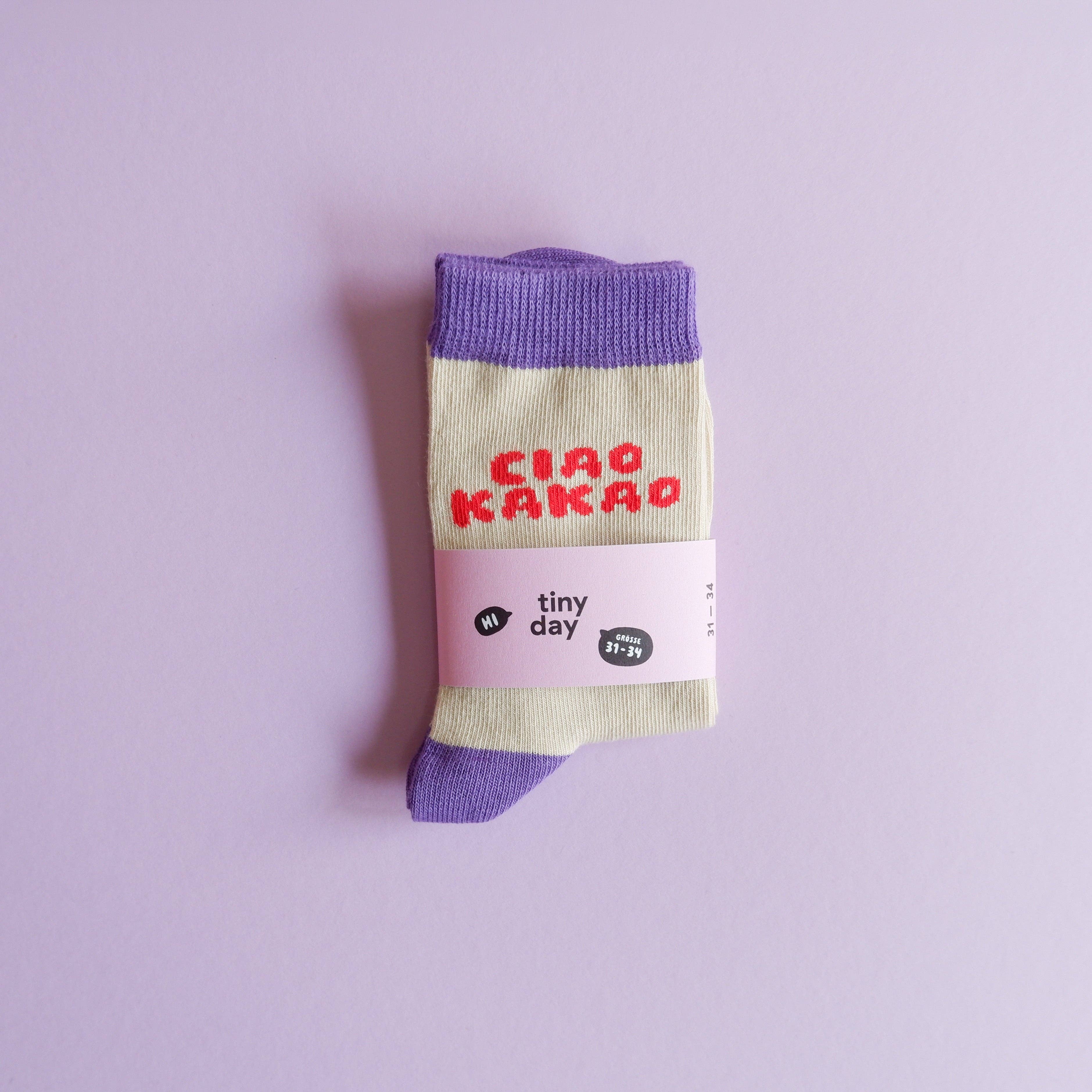 Tinyday Ciao Kakao-Socken Lila