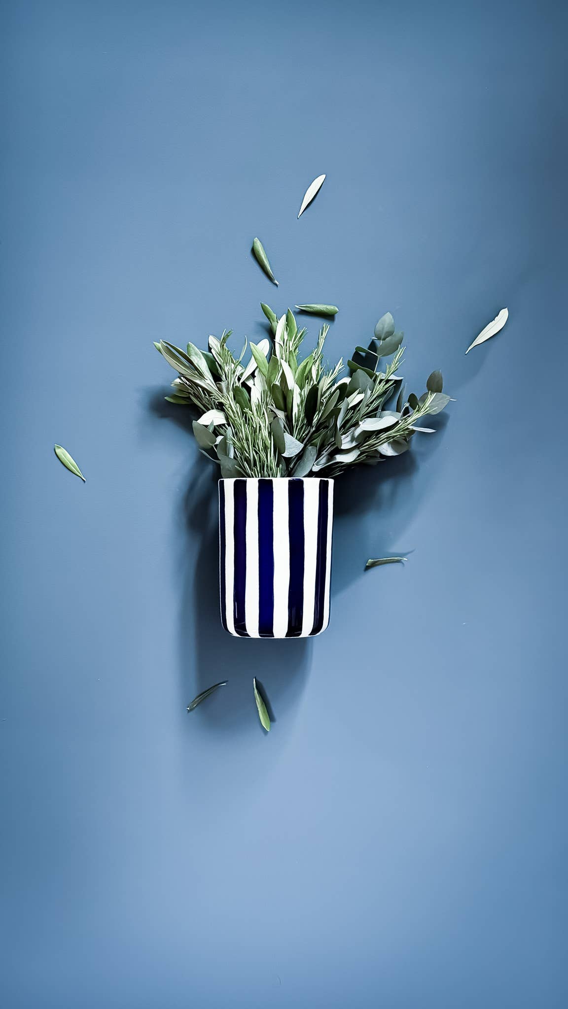 Vase Stripes - mare blue Magazin MInori