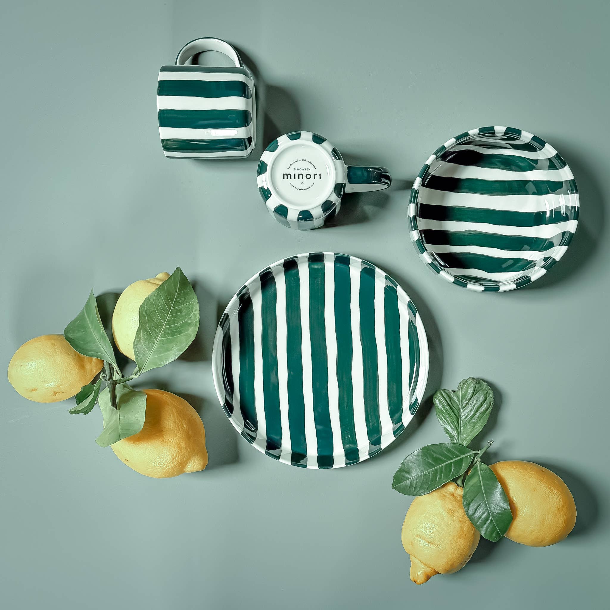 Becher Stripes - gentle green