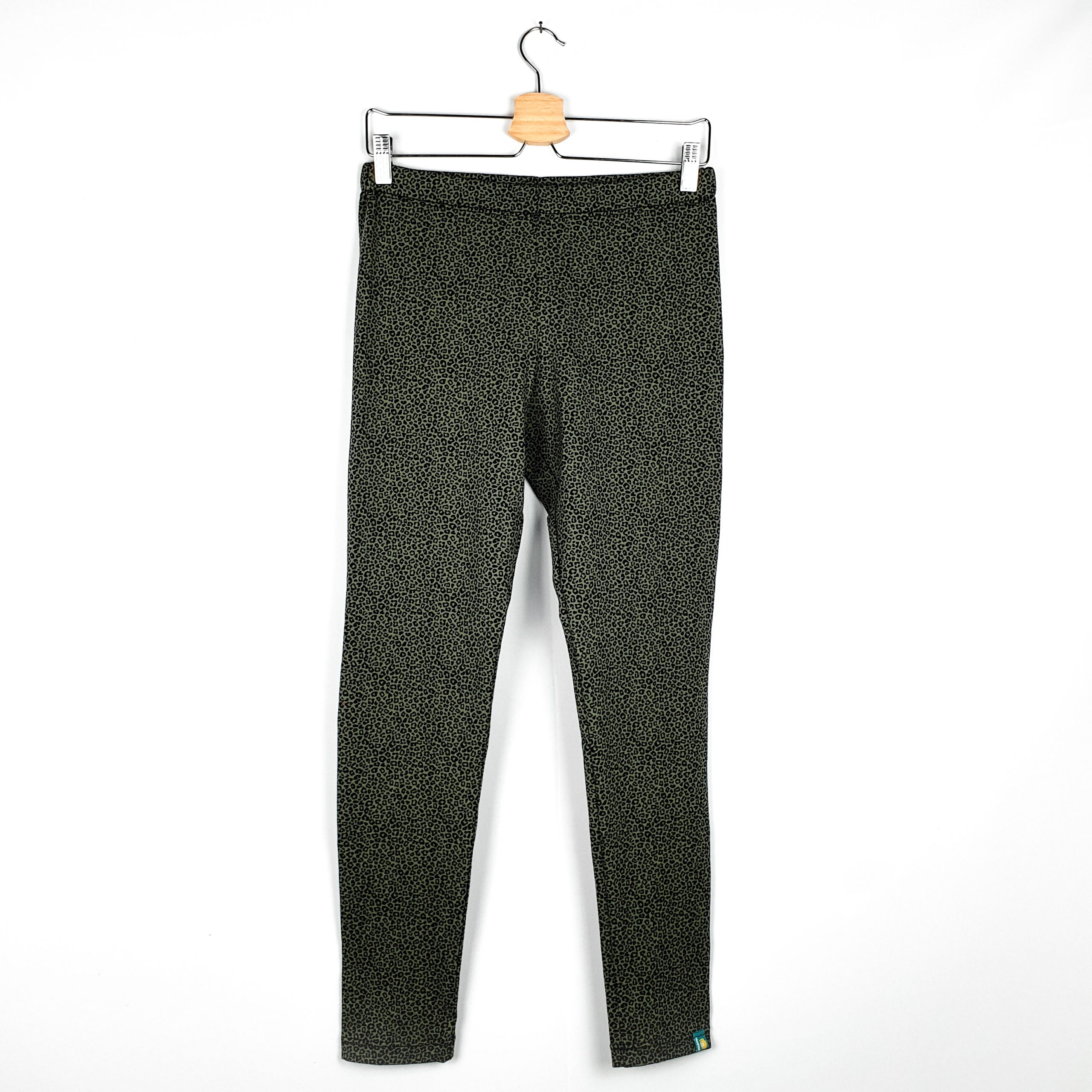 Kinderleggings 'minileo/dunkelgrün'