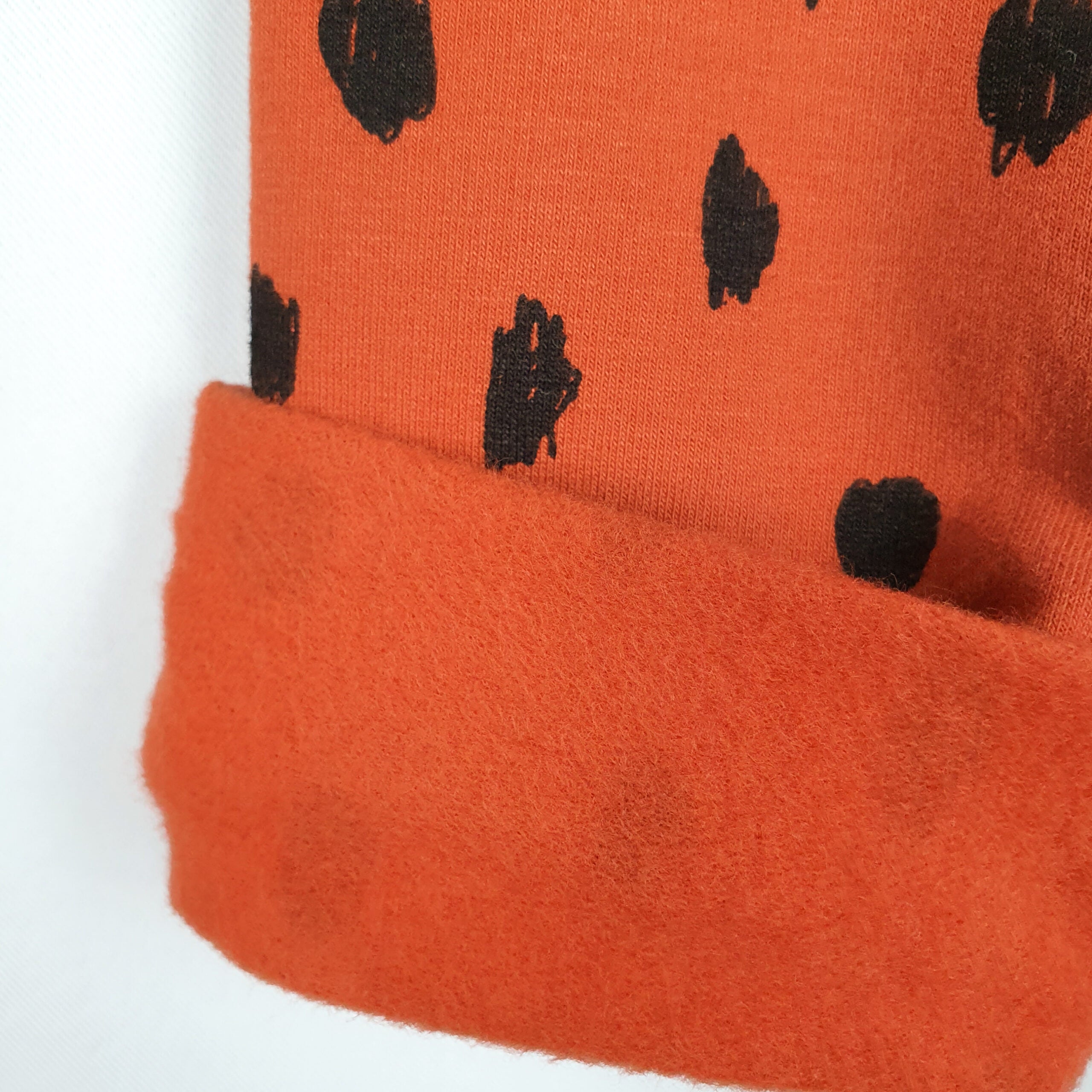 Kinderleggings 'rost/schwarz gepunktet' Sweat