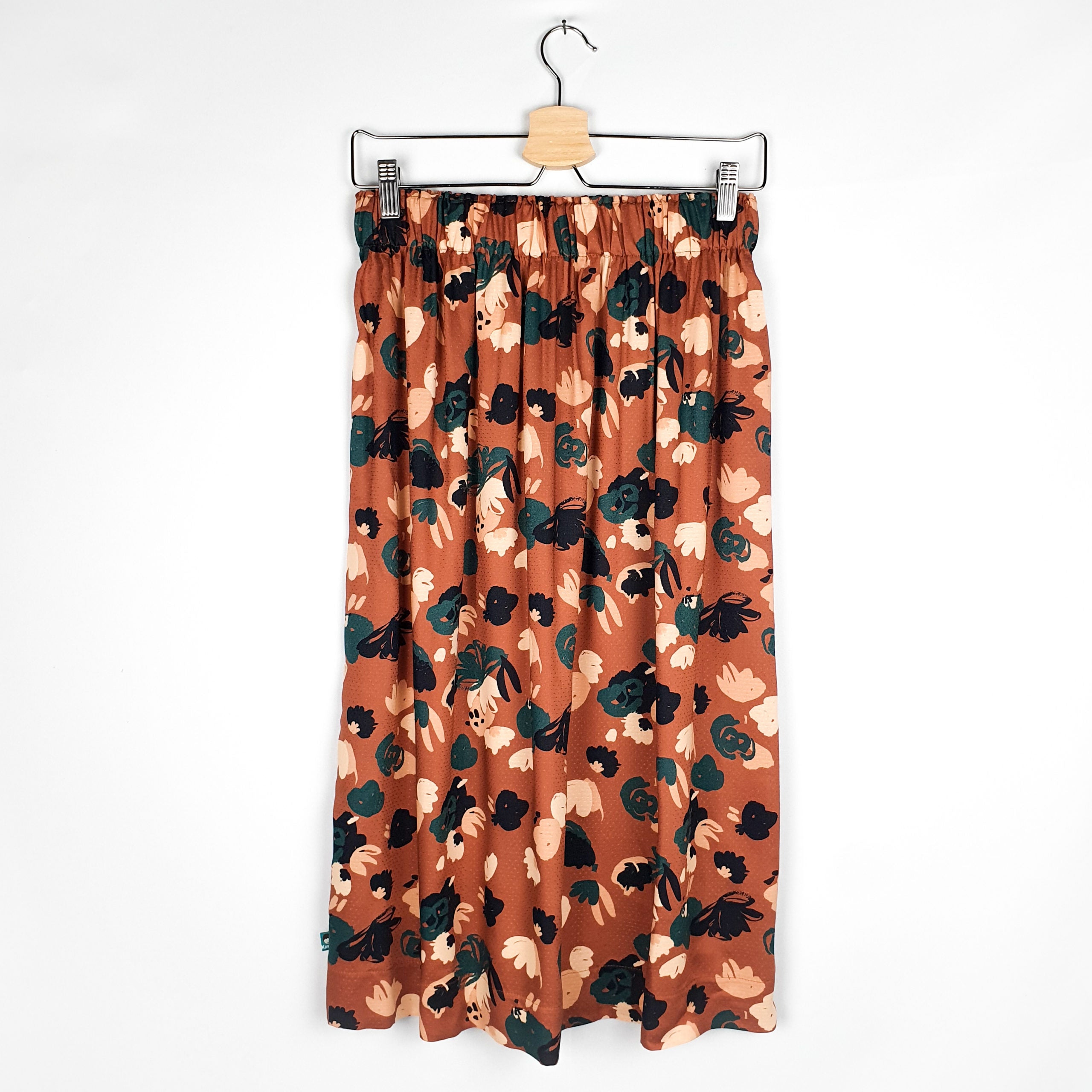 Viskoserock 'rost/floral'