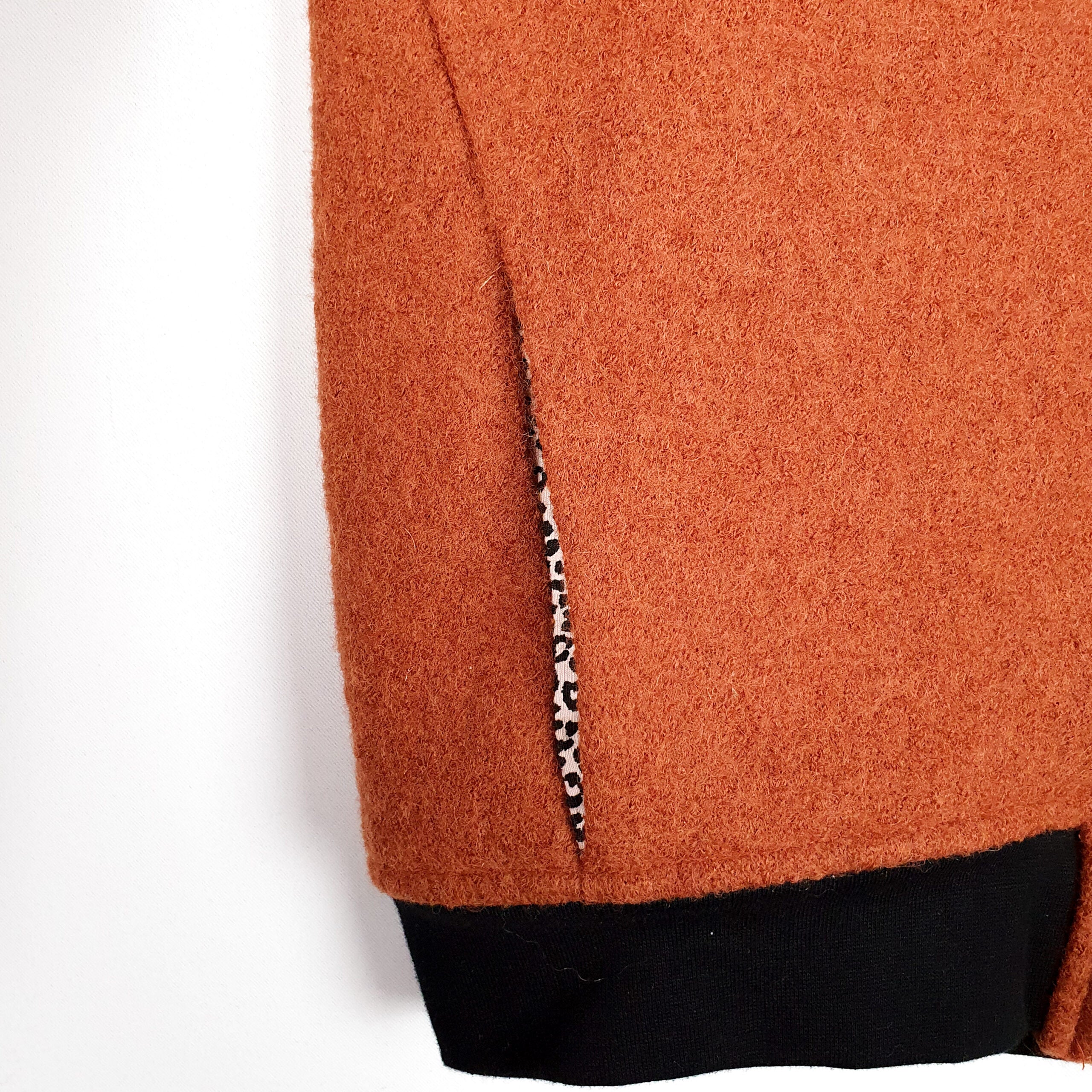 Bomberjacke Wollwalk rostrot/Minileo