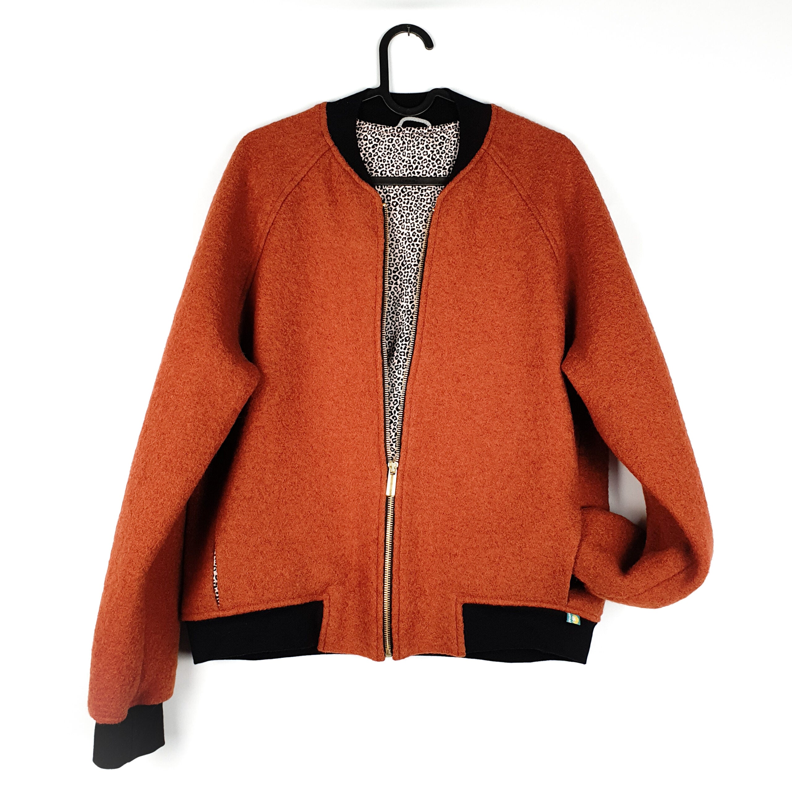 Bomberjacke Wollwalk rostrot/Minileo