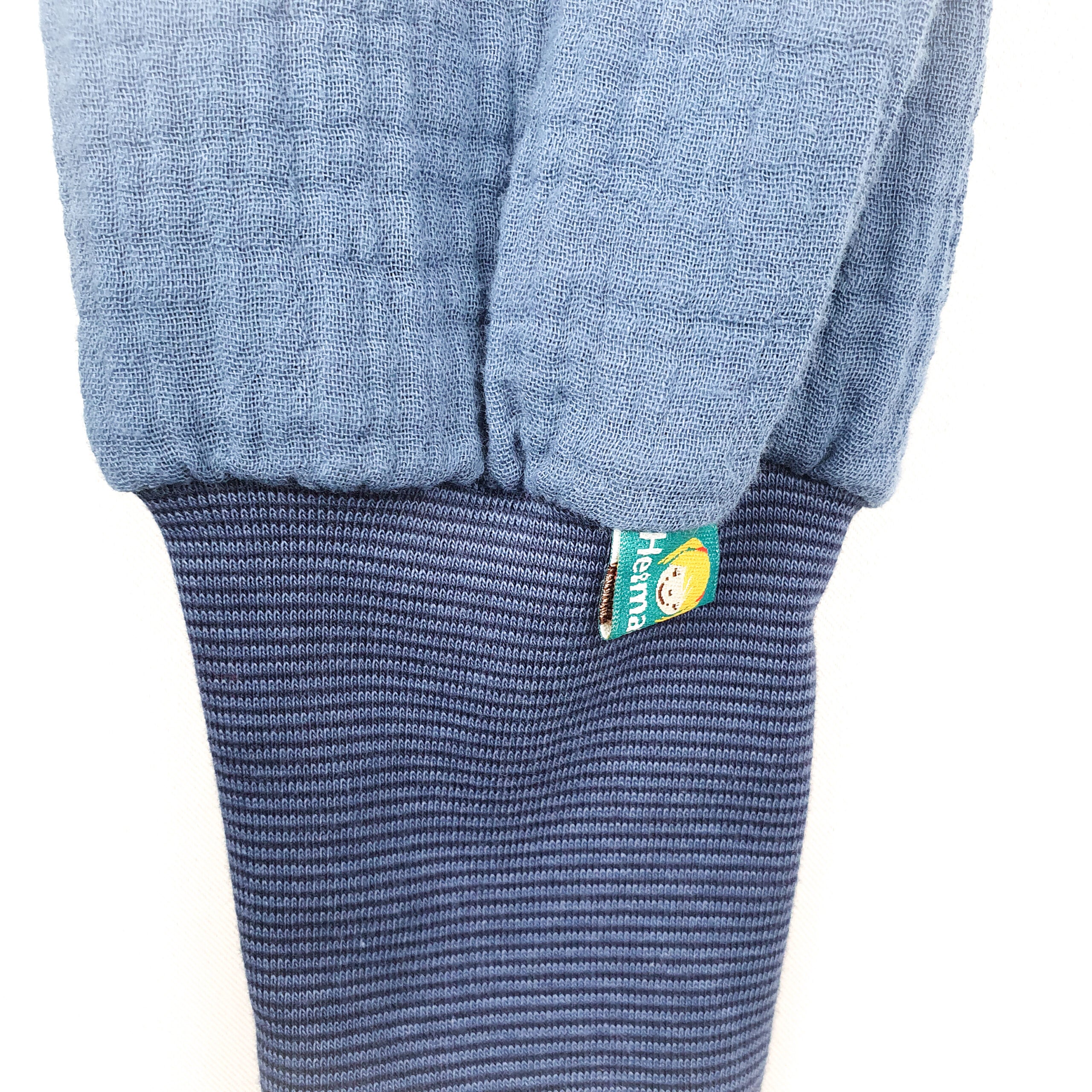 Latzhose Musselin jeansblau