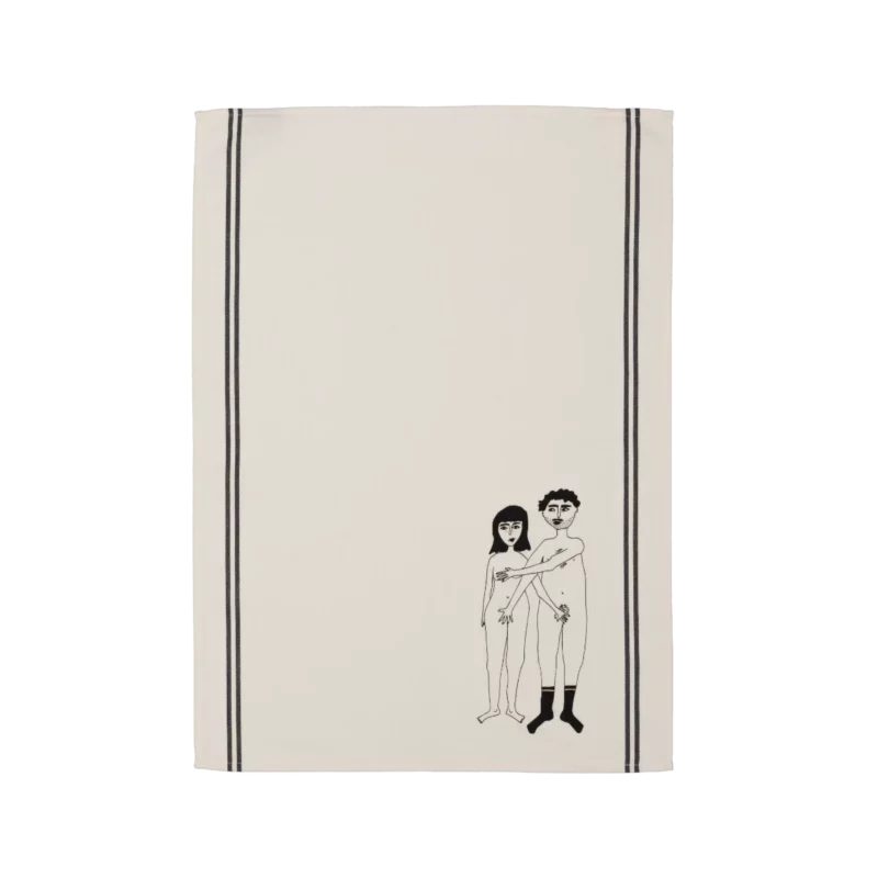 helen b Geschirrtuch 'naked couple'