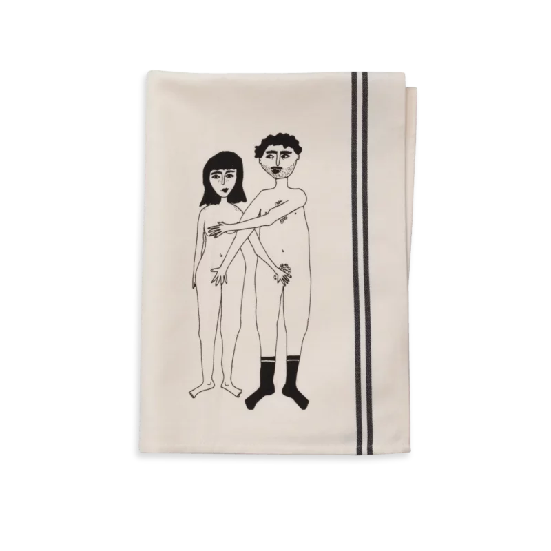 helen b Geschirrtuch 'naked couple'