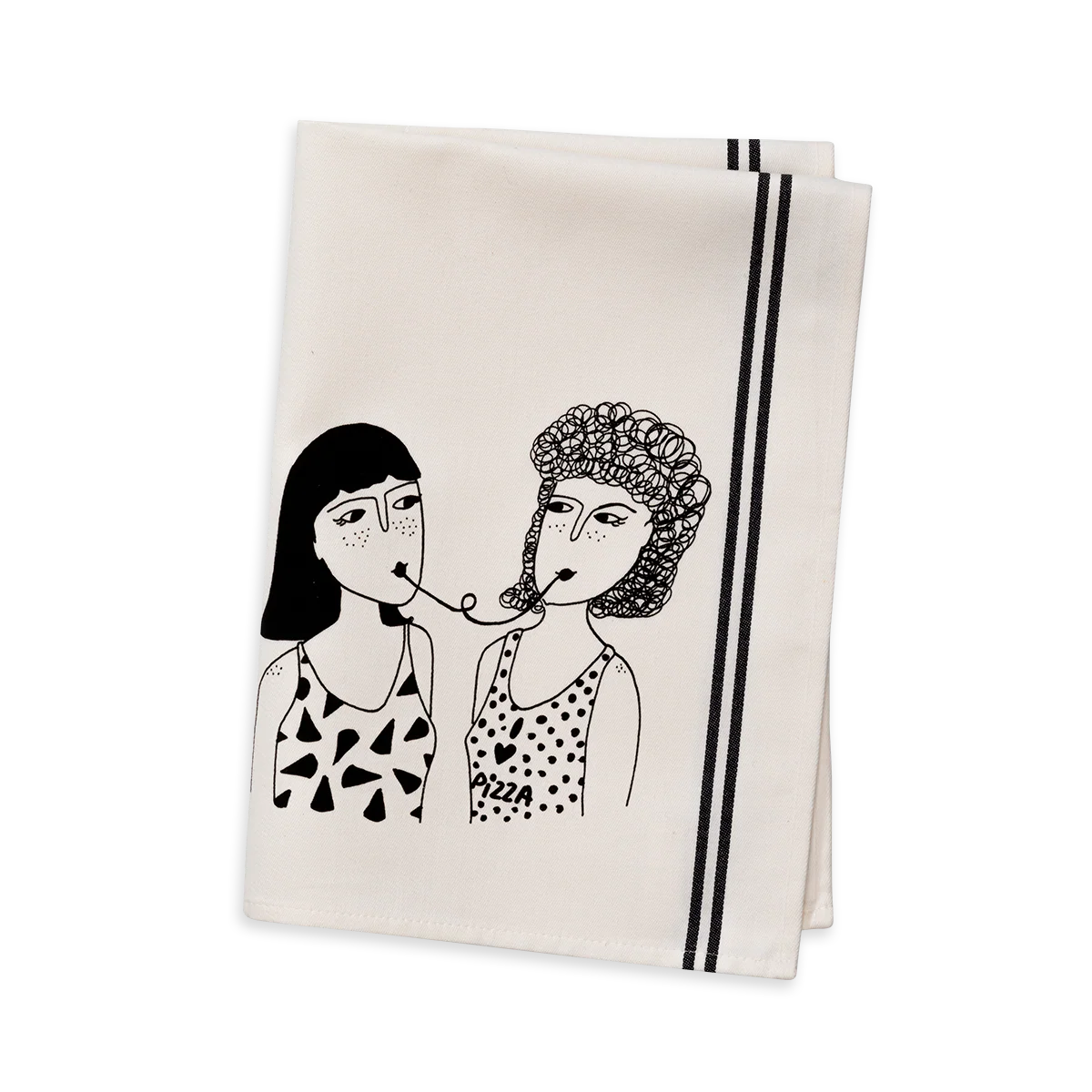 Helen B -Geschirrtuch 'I love pizza'