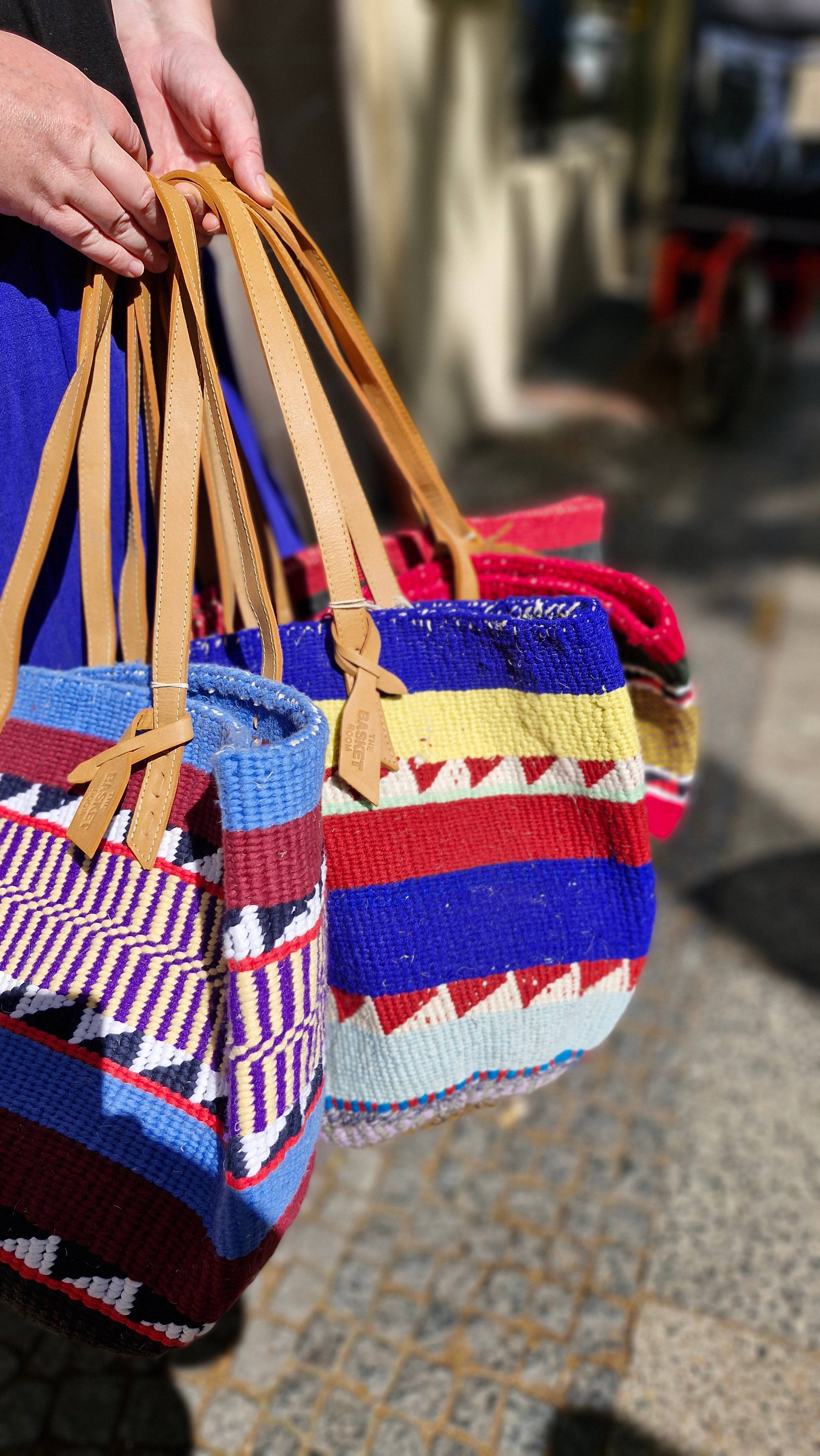 The Basket Room 'Nifty Knit' Tragetasche -unterschiedliche Varianten-