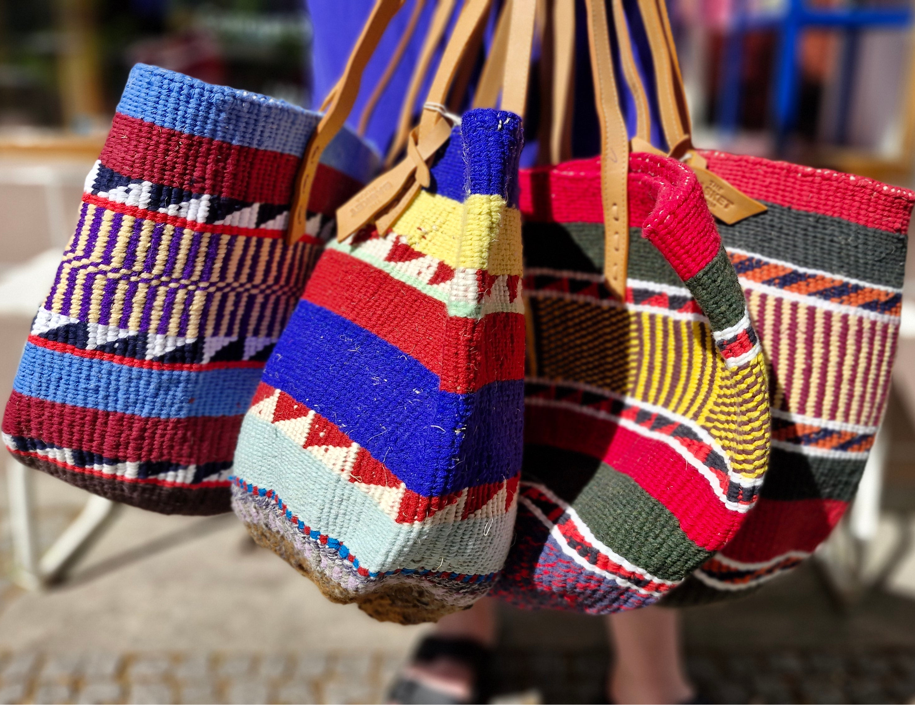 The Basket Room 'Nifty Knit' Tragetasche -unterschiedliche Farben-