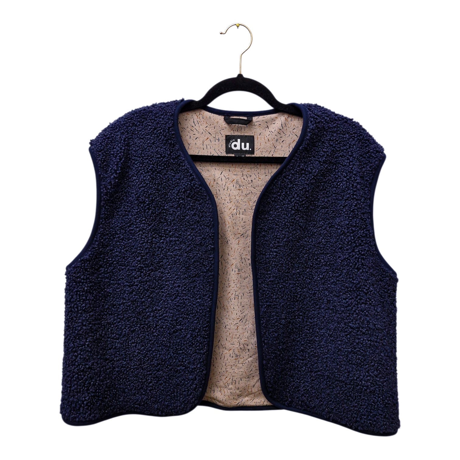 studio du. Teddyweste dunkelblau