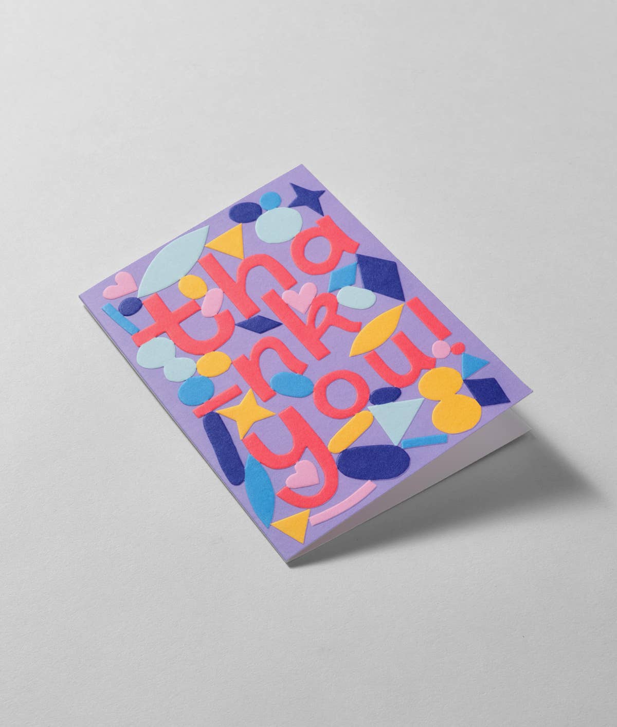 Grußkarte mit Prägung „Thank You“ WRAP