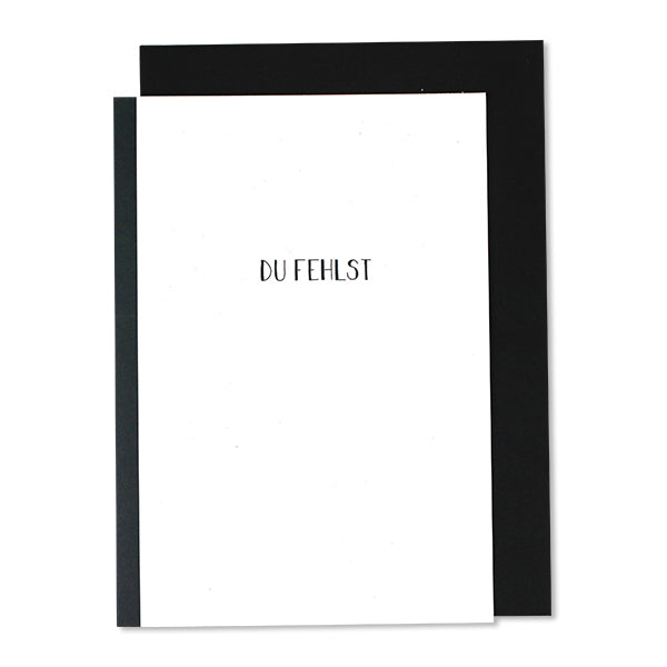 Klappkarte 'Trauer – Du fehlst' AvaundYves