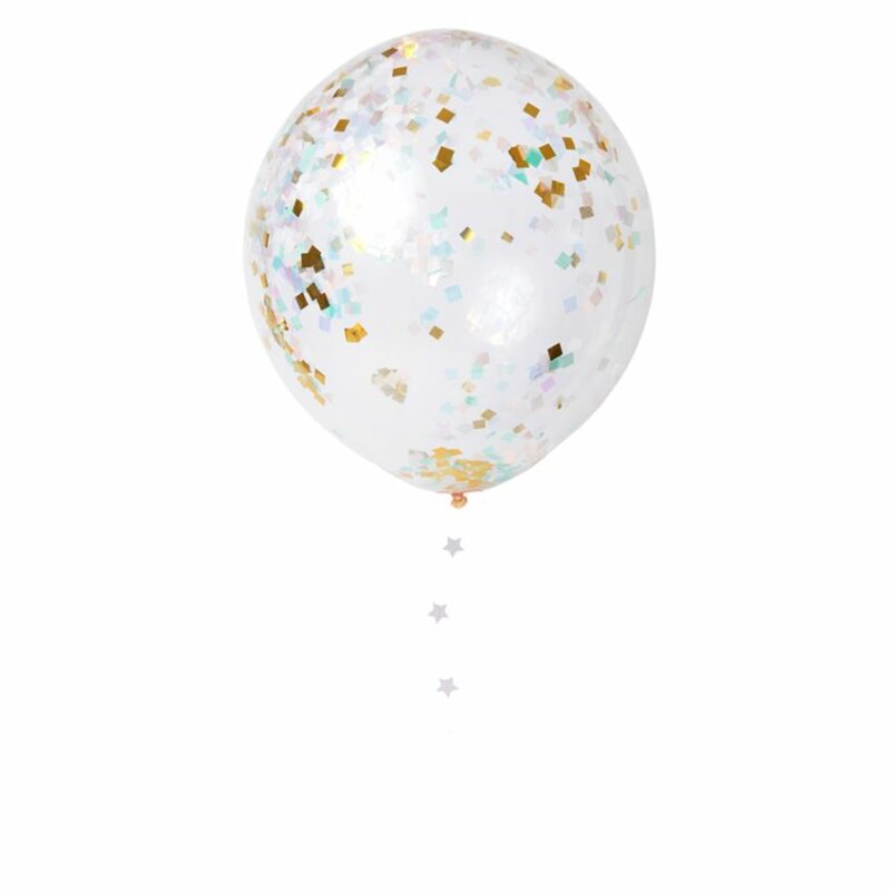 Riesige Konfetti-Ballons 'irisierend/ pastell' MeriMeri