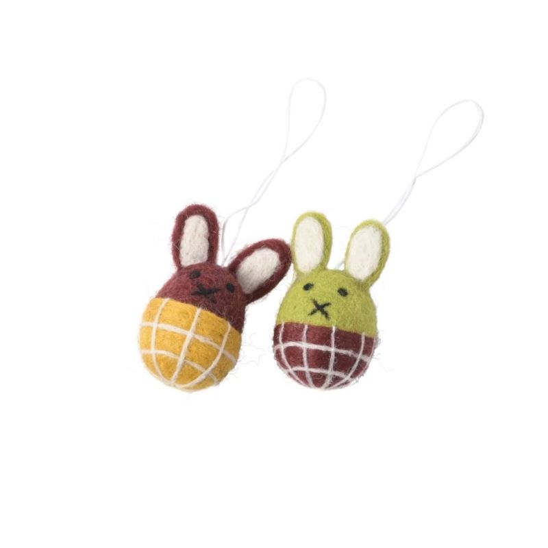 Aveva Design Easter 2-pack 'bunny' (lime-burgundy)