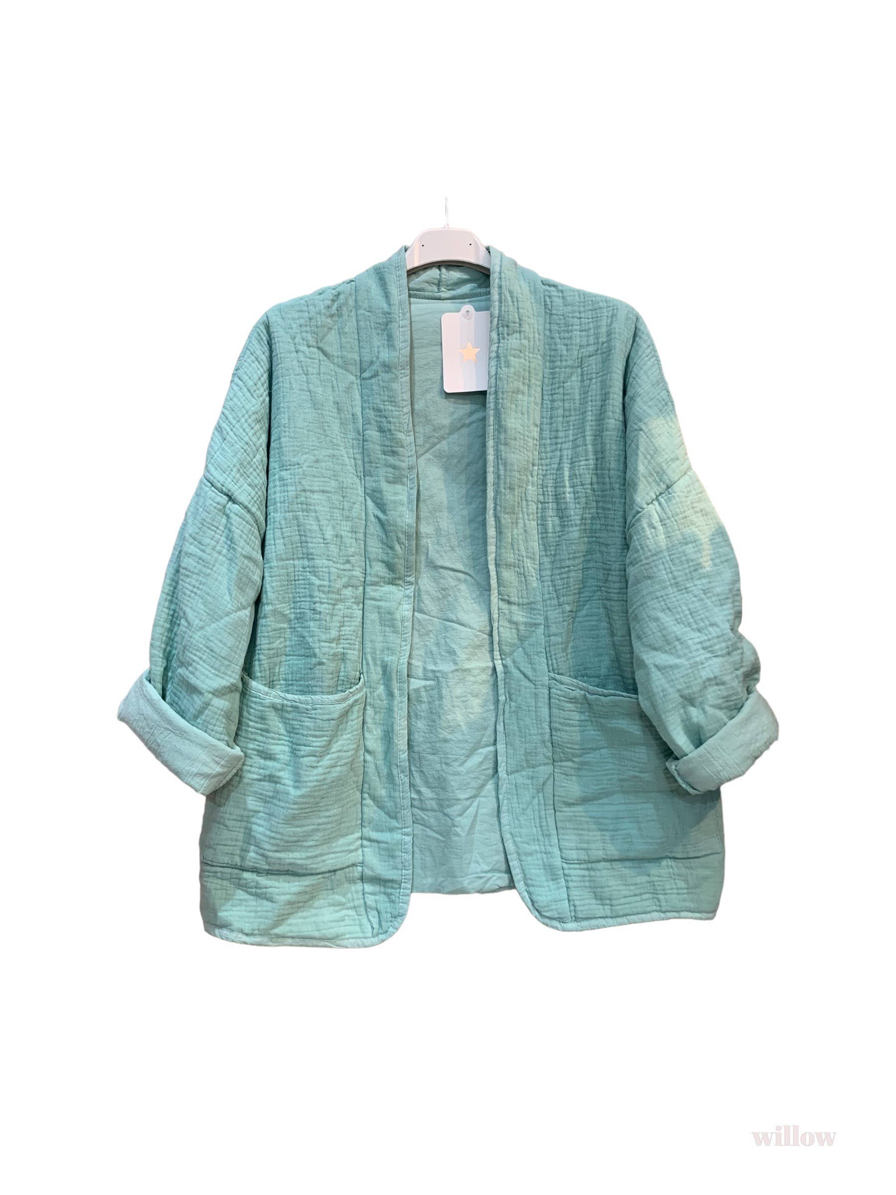Steppjacke aus Baumwollgaze