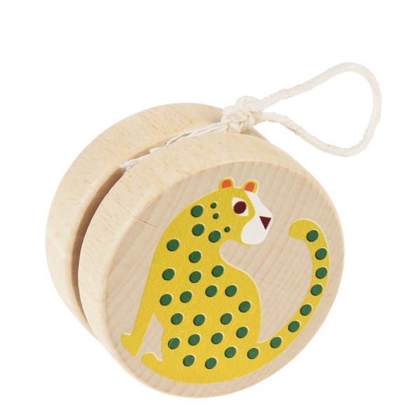 Hölzernes Yoyo 'Wild Wonders, Leopard'