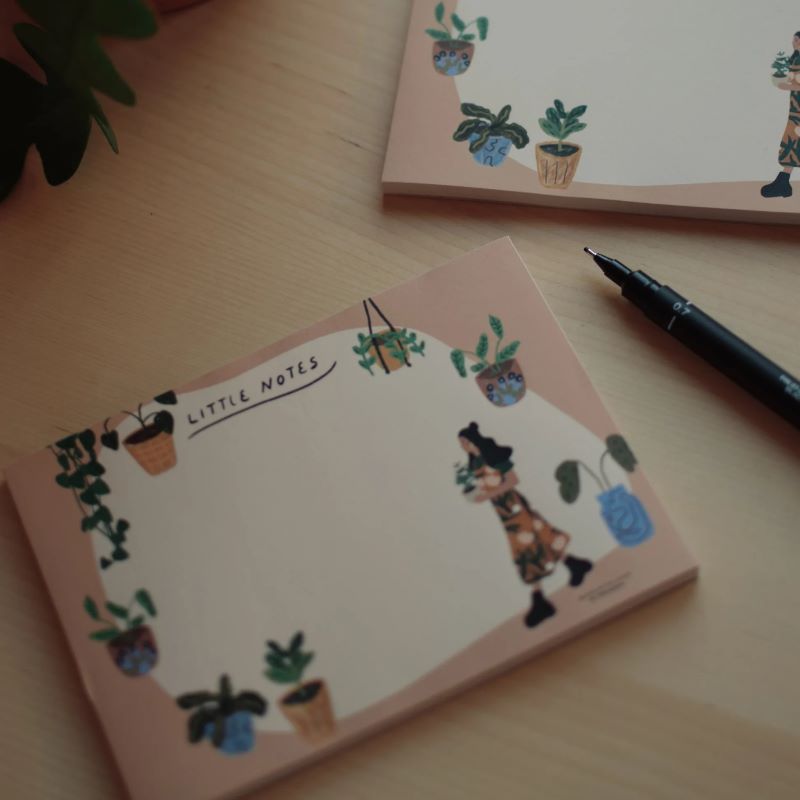 Y.Illustrations A6 Notizblock 'Plants Edition'