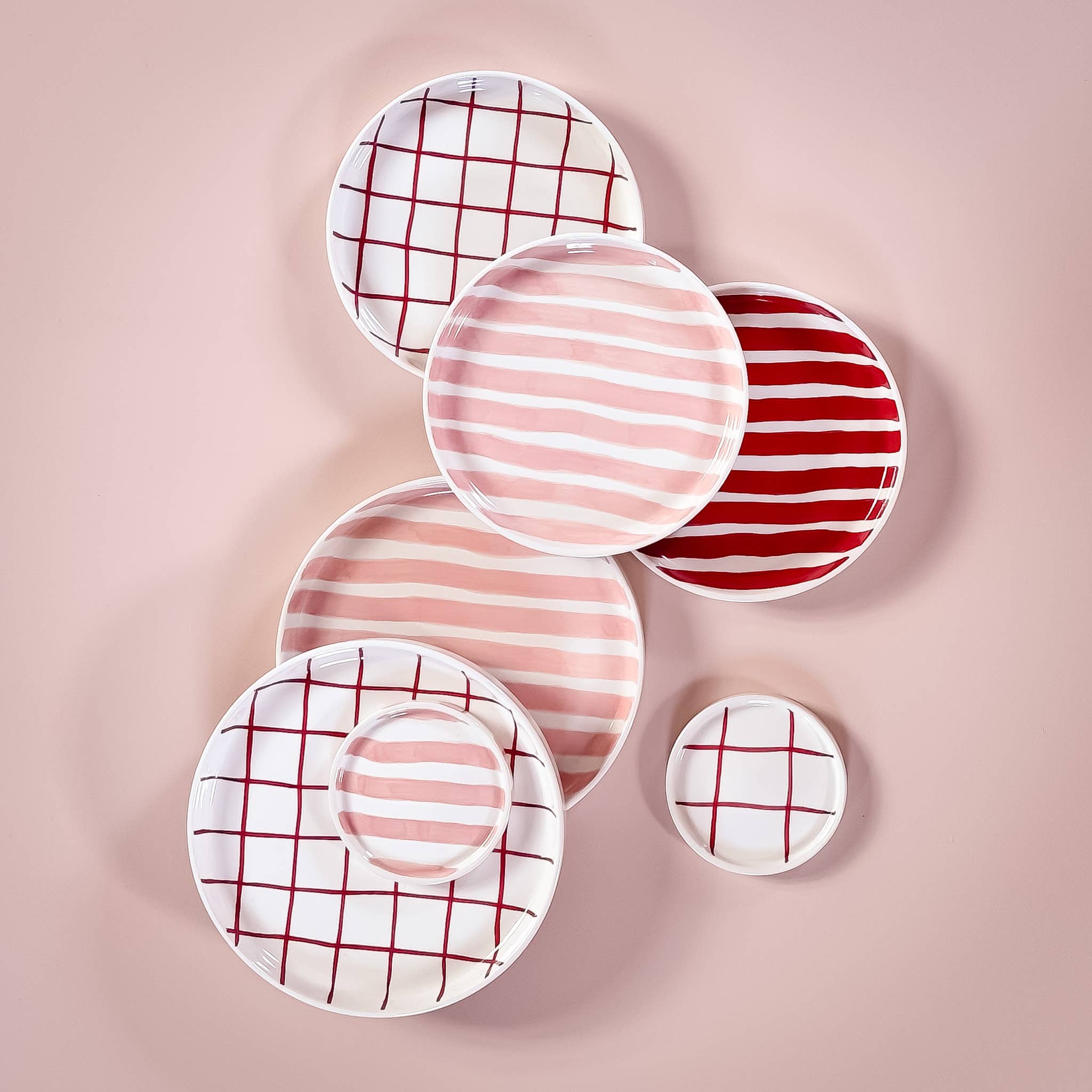 Espresso Stripes - incanto rose (2er Set - 4 Teile)