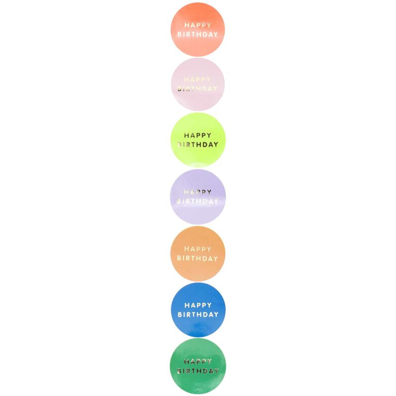 PAPER POETRY Sticker 'Happy Birthday Kreise'