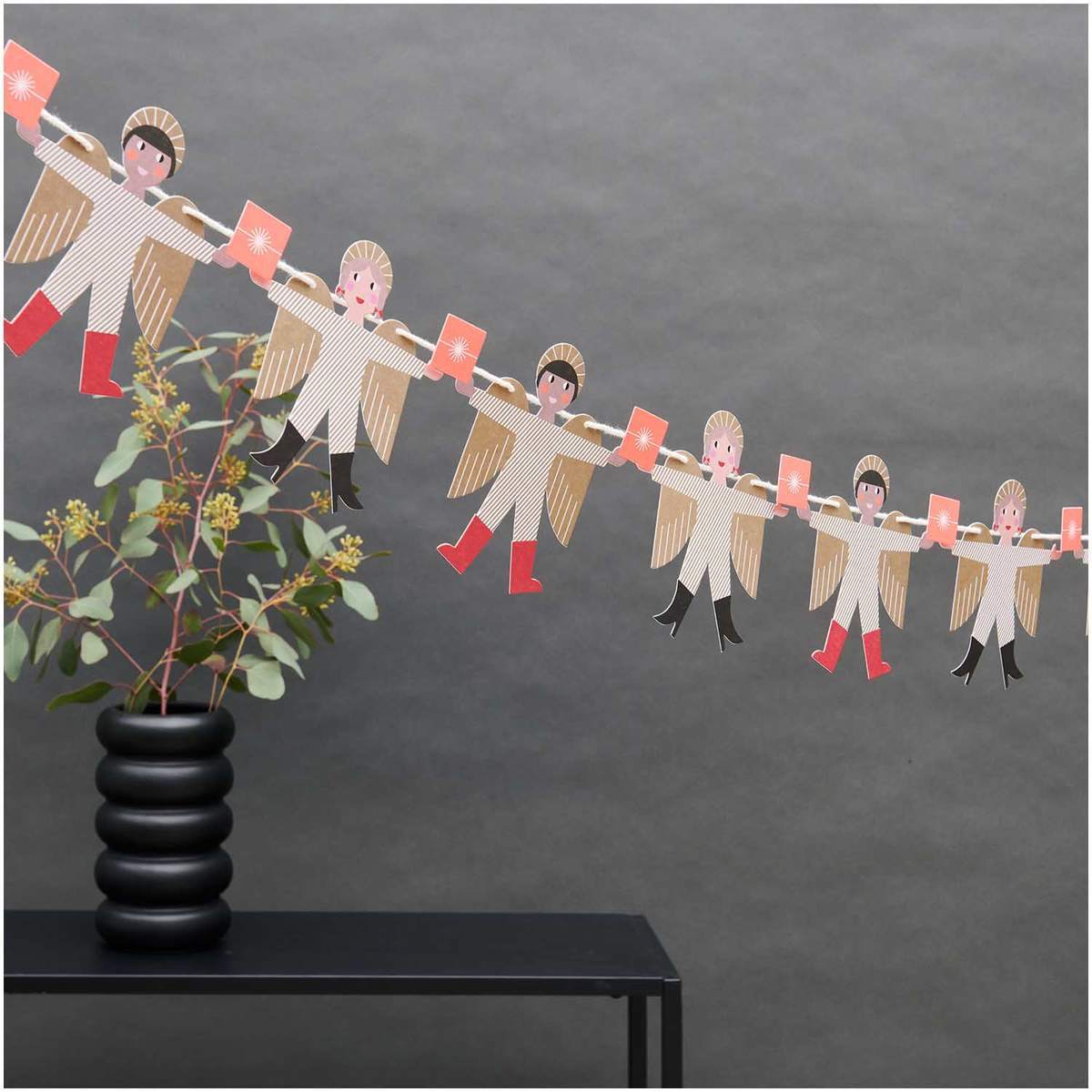 Paper Poetry Genähte Girlande Engel 3m