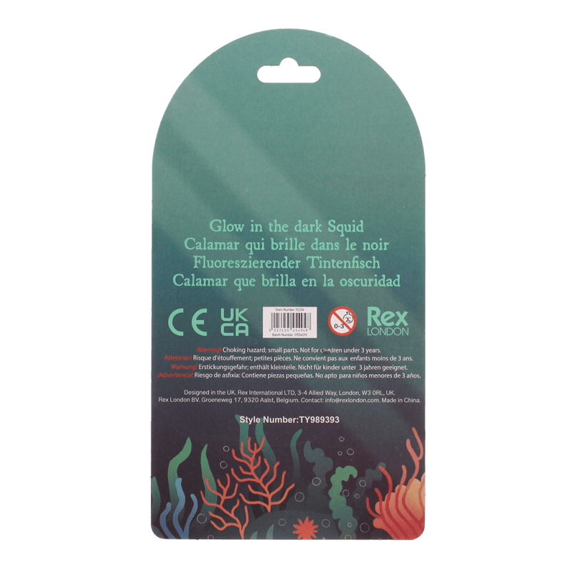 Im Dunkeln leuchtendes Squishy-Spielzeug - Tintenfisch