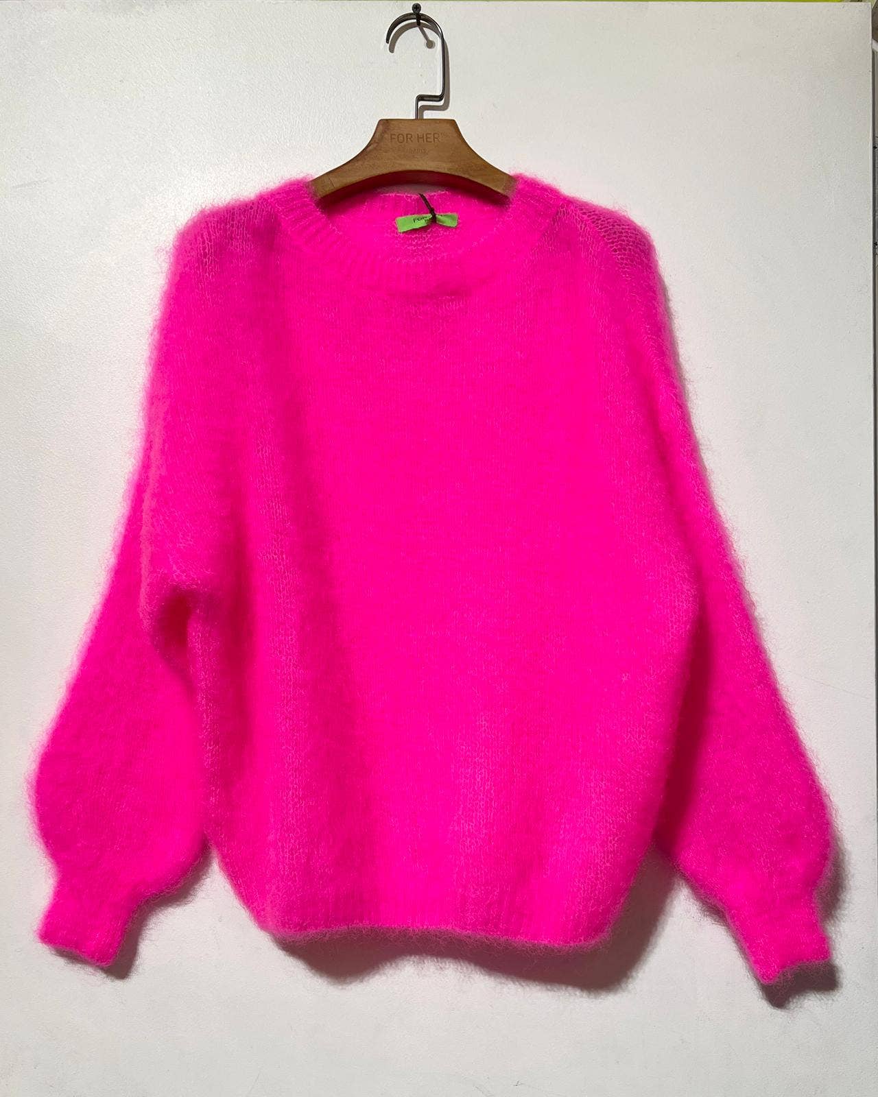 Mohair Pullover Rundhals 80%Mohair