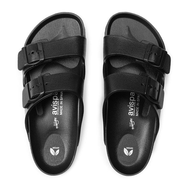 VEGANE BIO EVA SANDALE COACHELLA AVISPAS Farbe schwarz