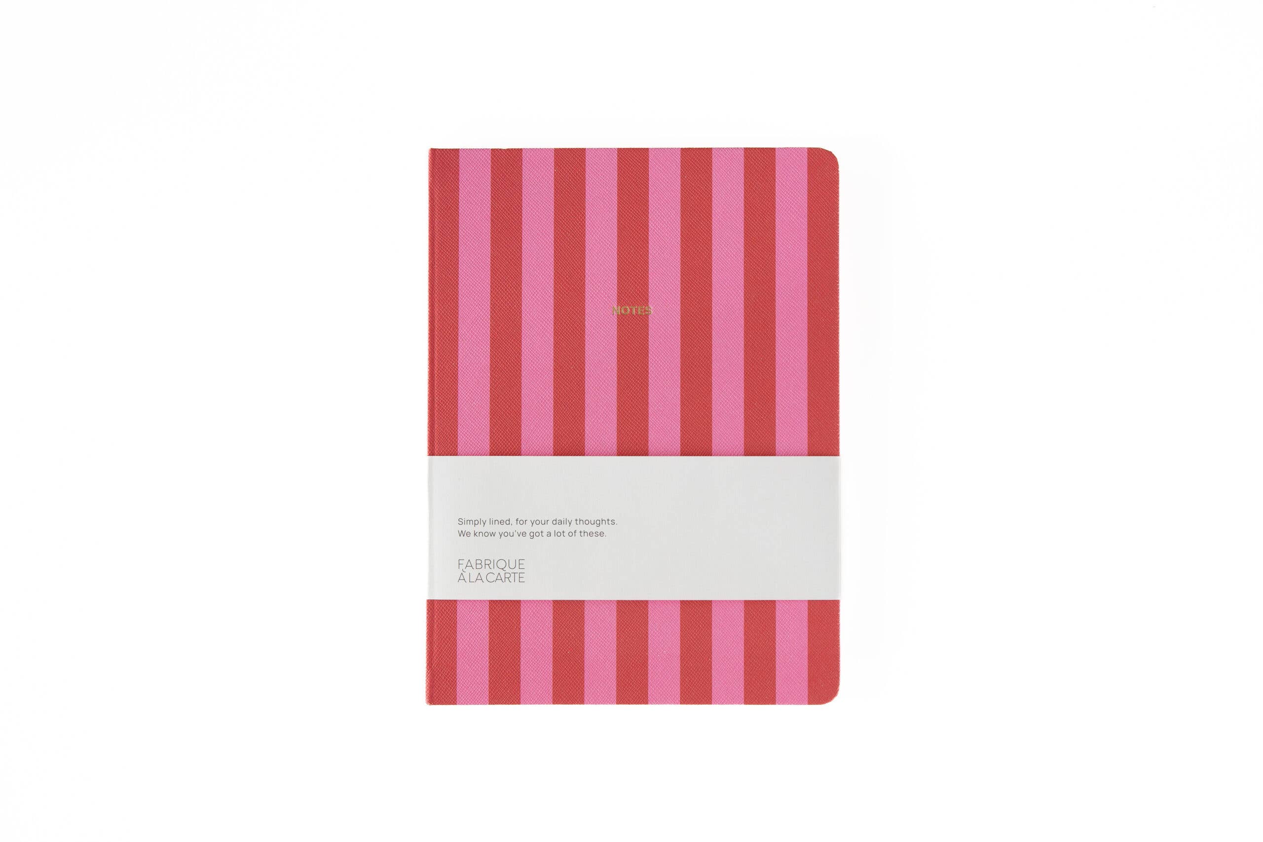 Fabrique Notizbuch Streifen Pink