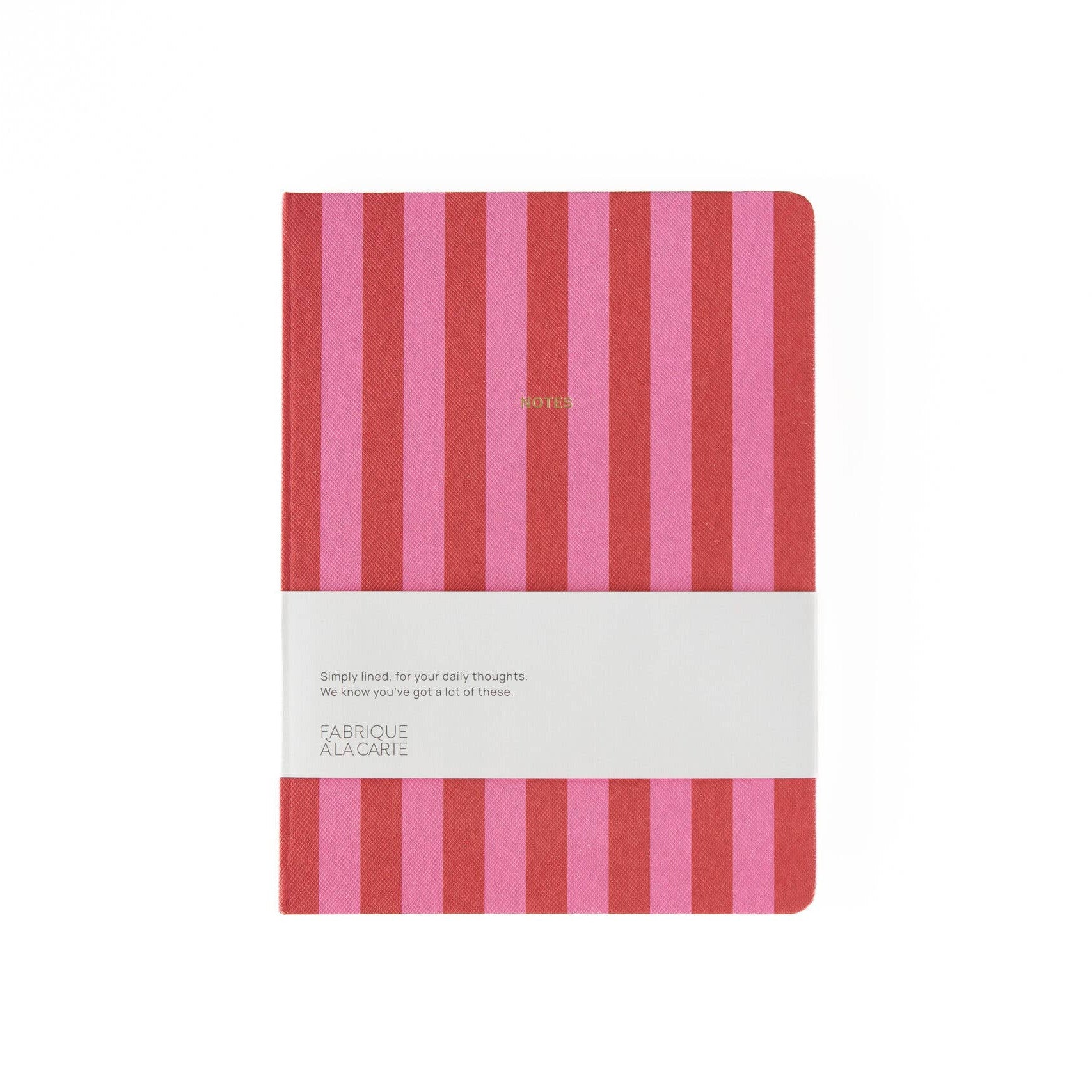 Fabrique Notizbuch Streifen Pink