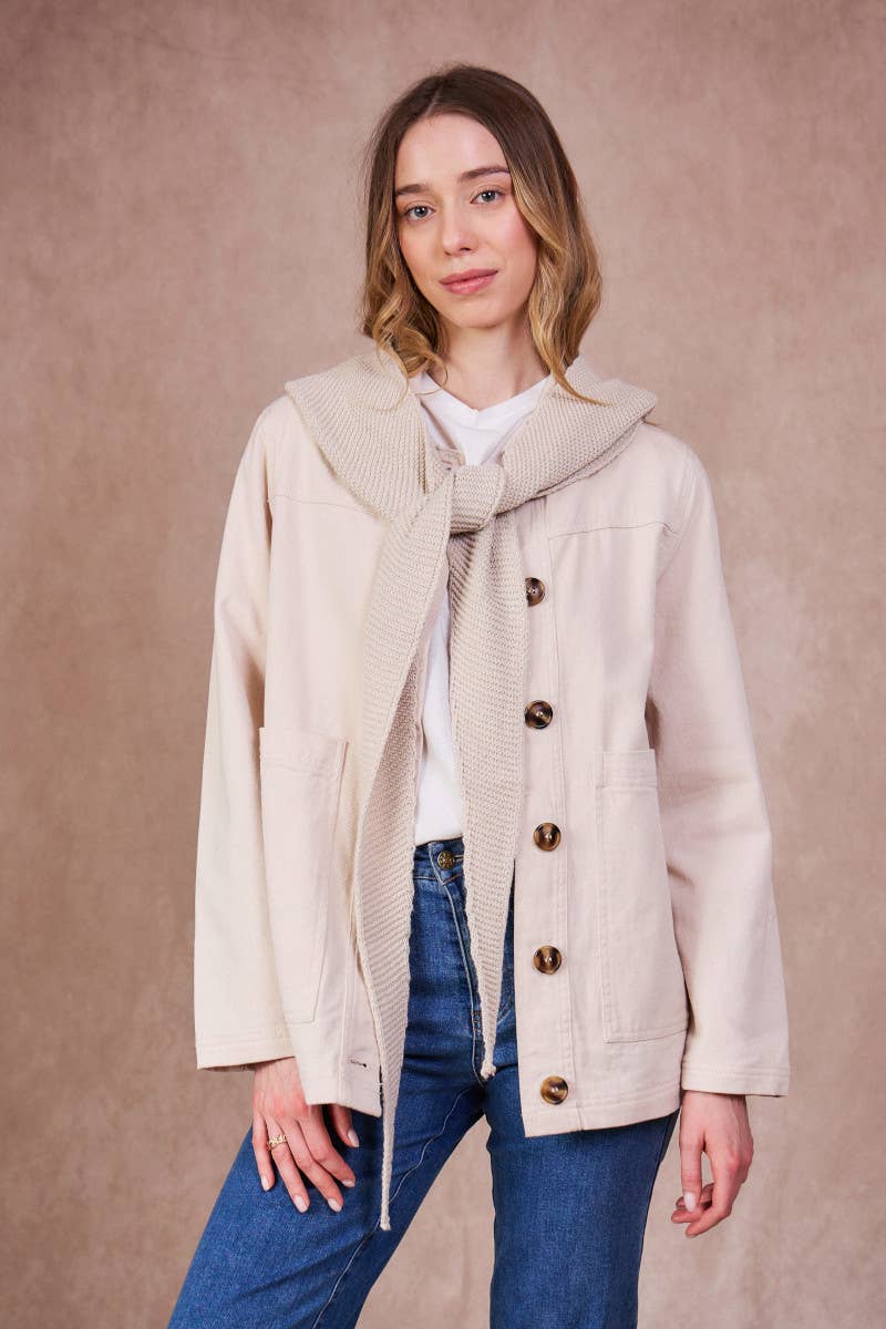 "Hood" Kapuzenschal Mütze Wolle