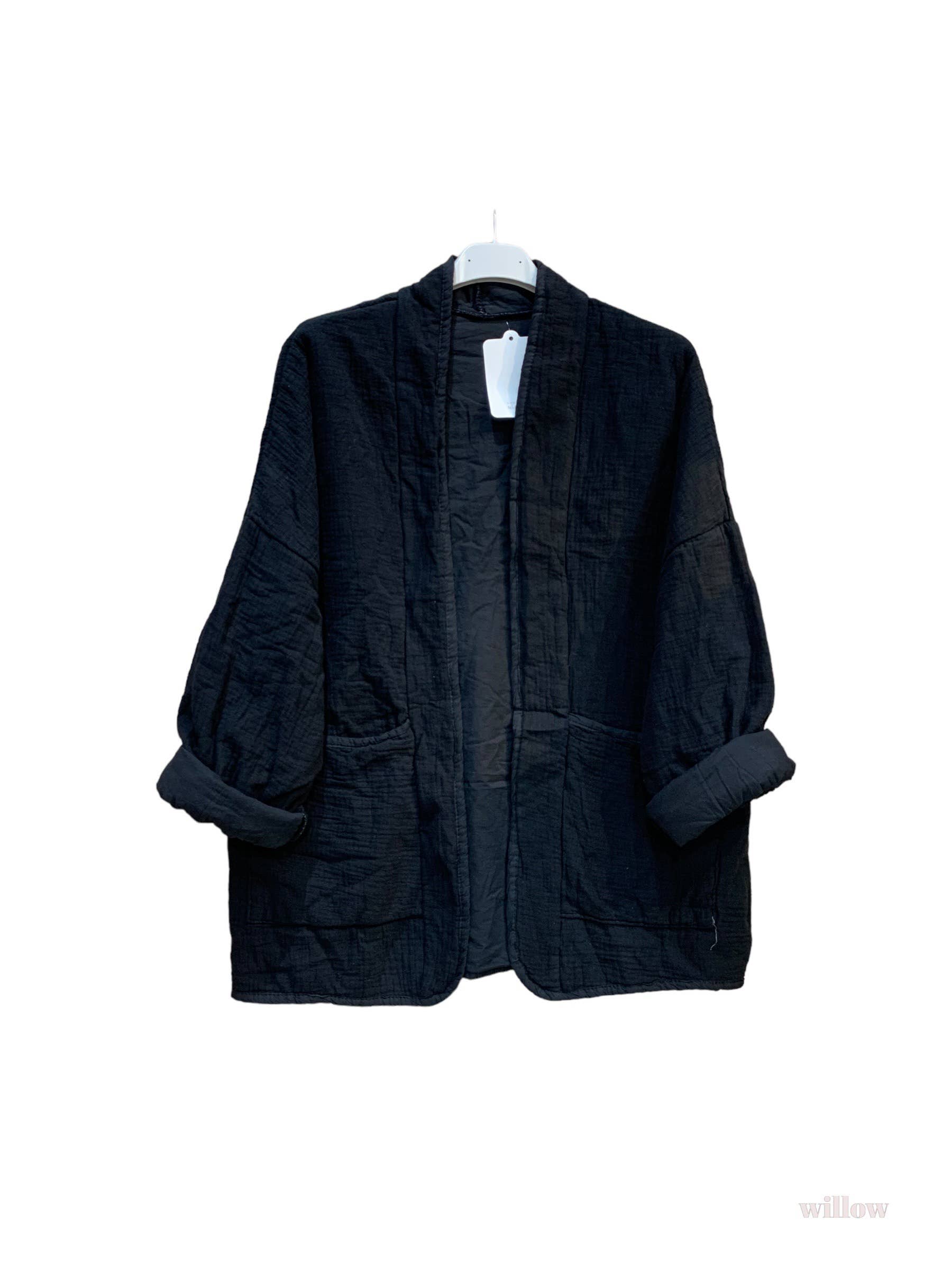 Steppjacke aus Baumwollgaze
