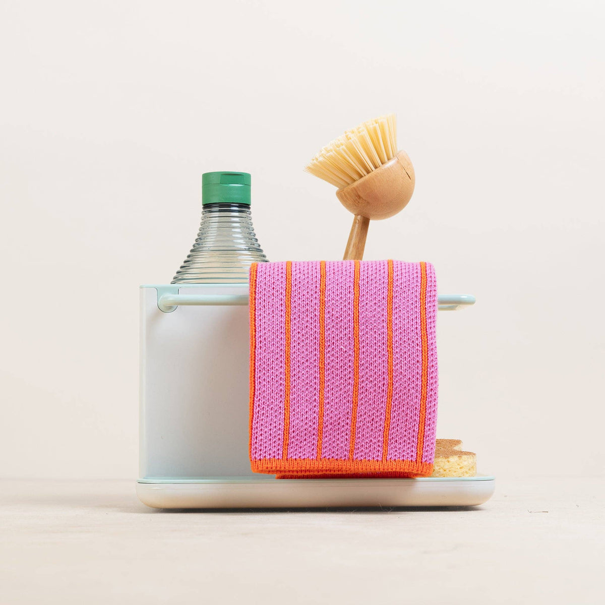 Sophie Home Ltd - Baumwoll-Spültücher: gestreift, pink