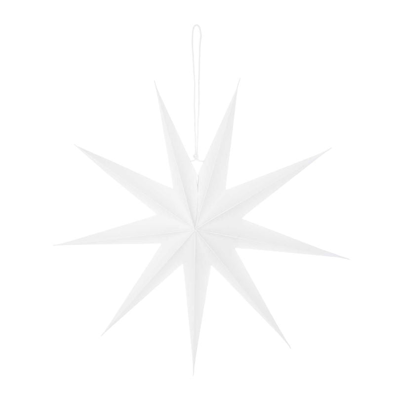 Papierstern Auffaltbar 'weiß' (45cm)