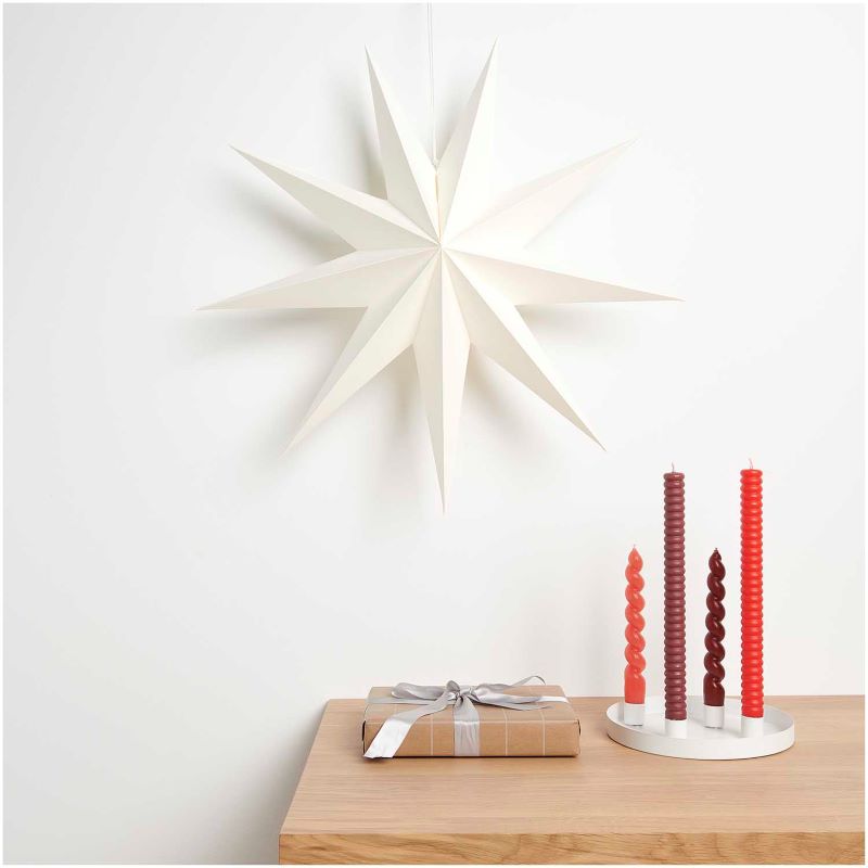 Papierstern Auffaltbar 'weiß' (60cm)