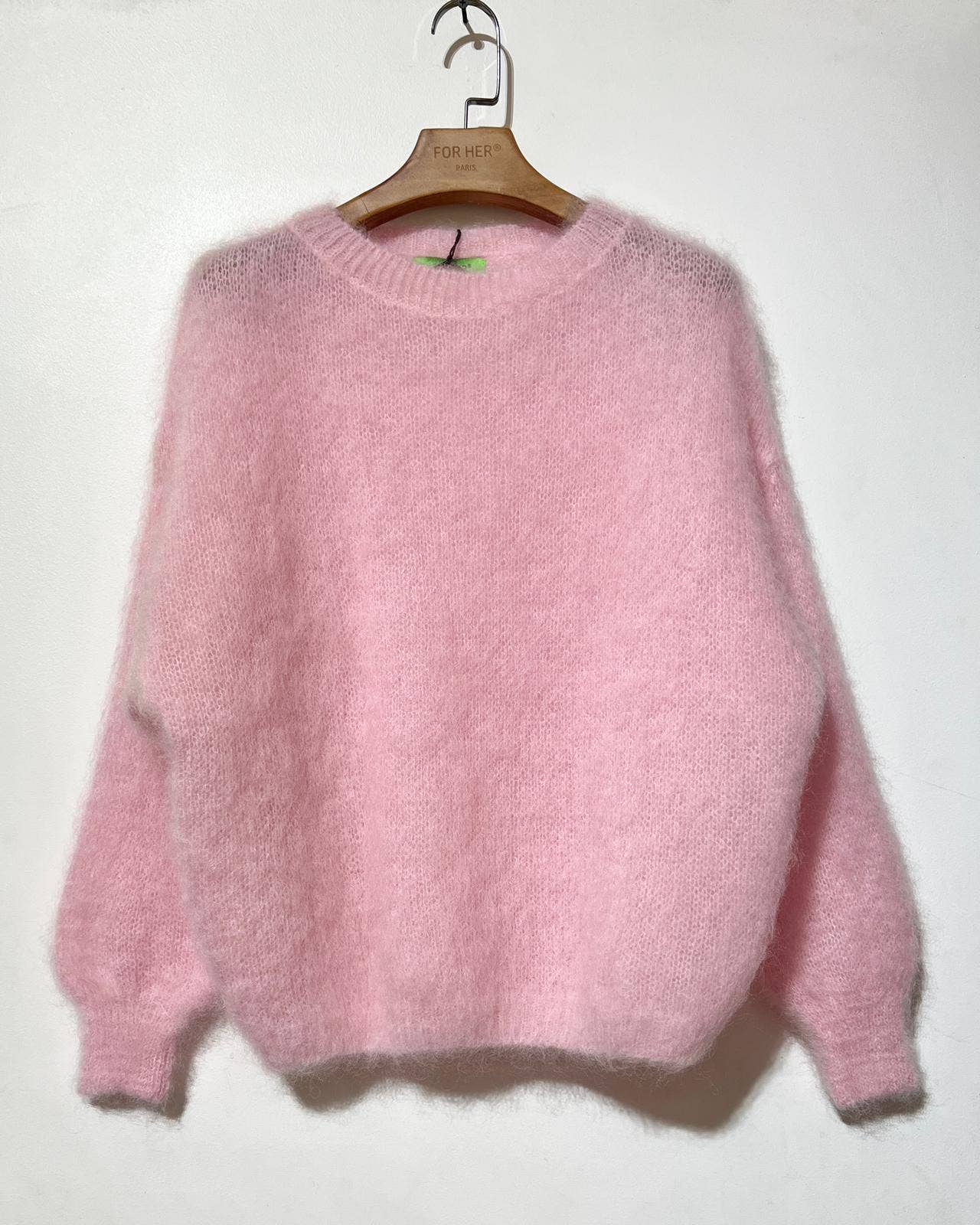 Mohair Pullover Rundhals 80%Mohair